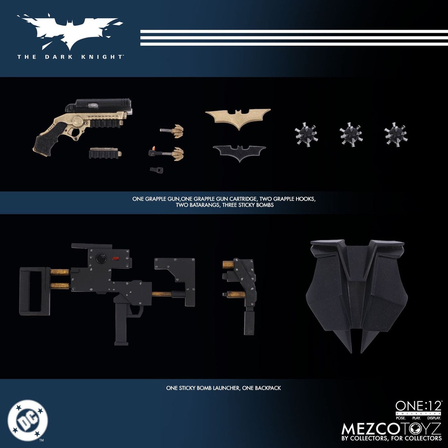 THE DARK KNIGHT BATMAN FIGURA 17 CM DC UNIVERSE ONE:12 COLLECTIVE
