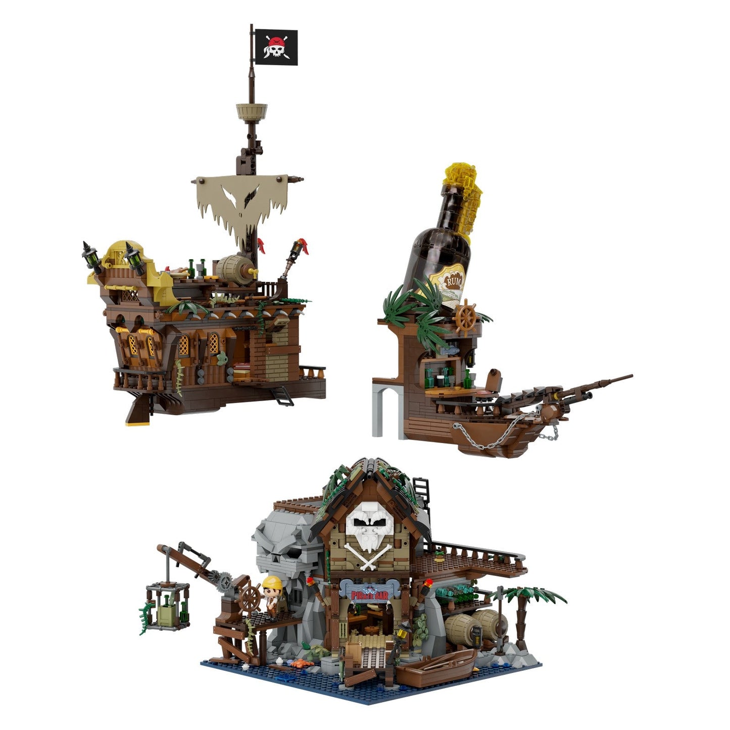 THE PIRATES PUB SET CONSTRUCCION 58 CM RETRO SERIES