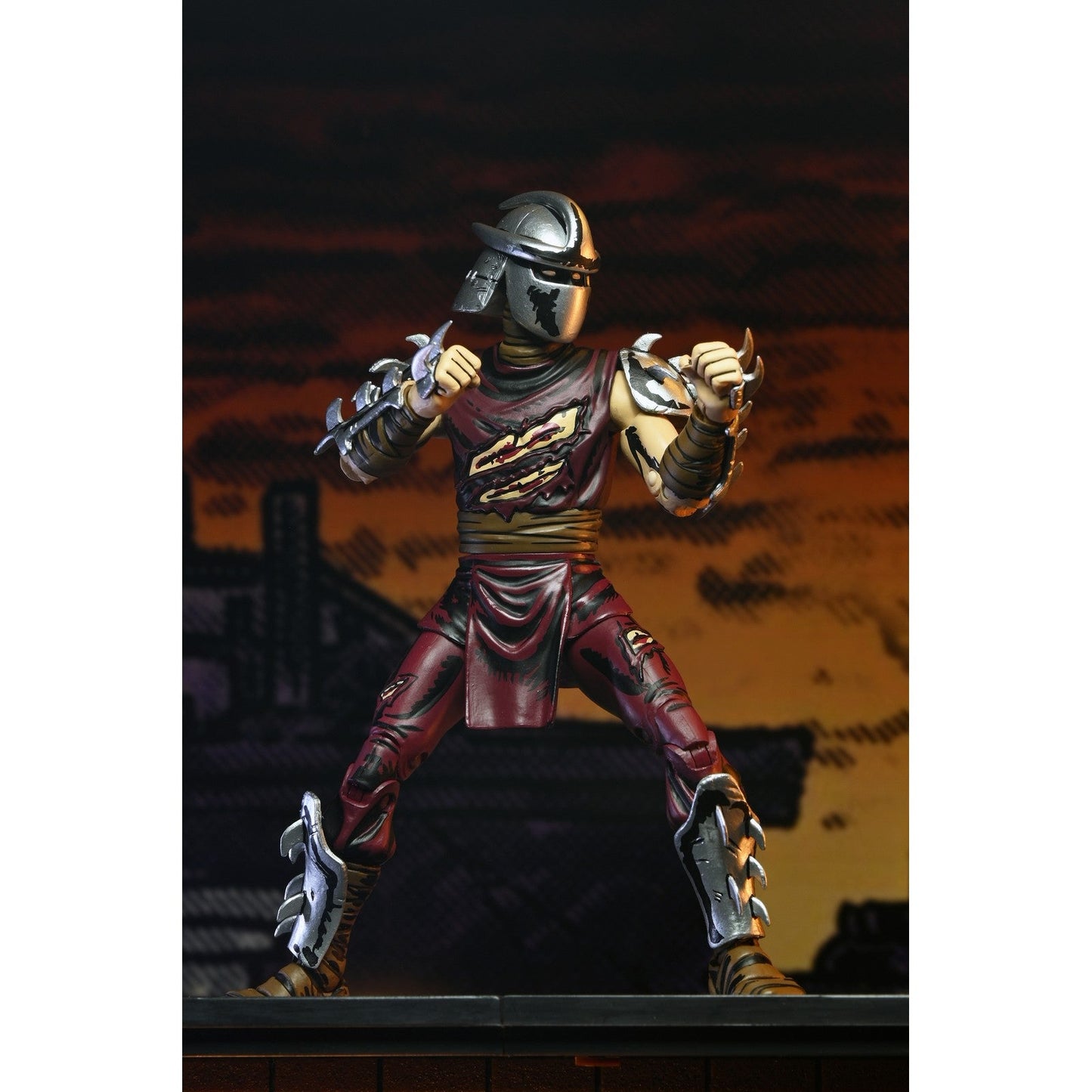 THE SHREDDER BATTLE DAMAGED (CLASSIC COLORS) SCALE ACTION FIGURA 18 CM TEENAGE MUTANT NINJA TURTLES MIRAGE COMICS