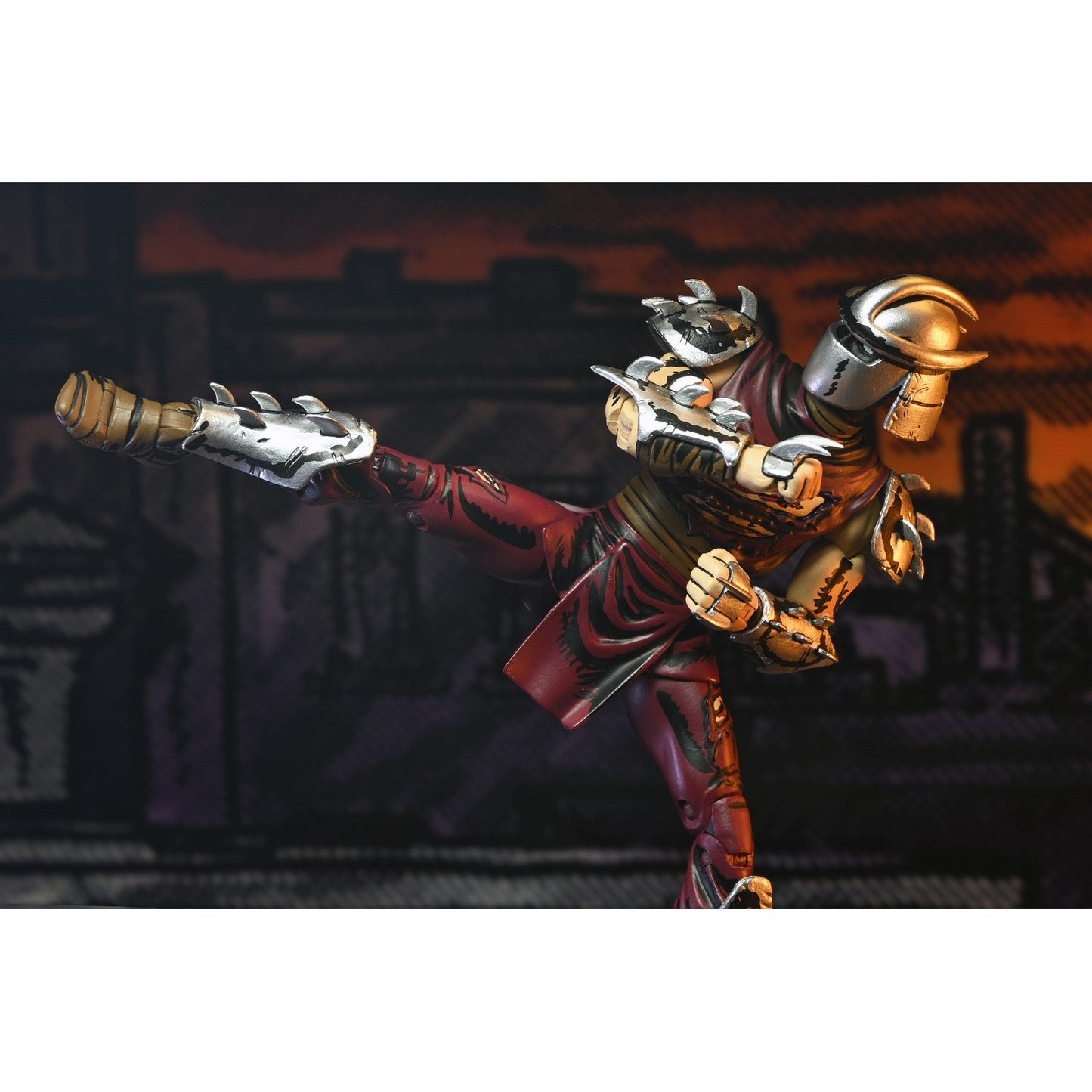 THE SHREDDER BATTLE DAMAGED (CLASSIC COLORS) SCALE ACTION FIGURA 18 CM TEENAGE MUTANT NINJA TURTLES MIRAGE COMICS