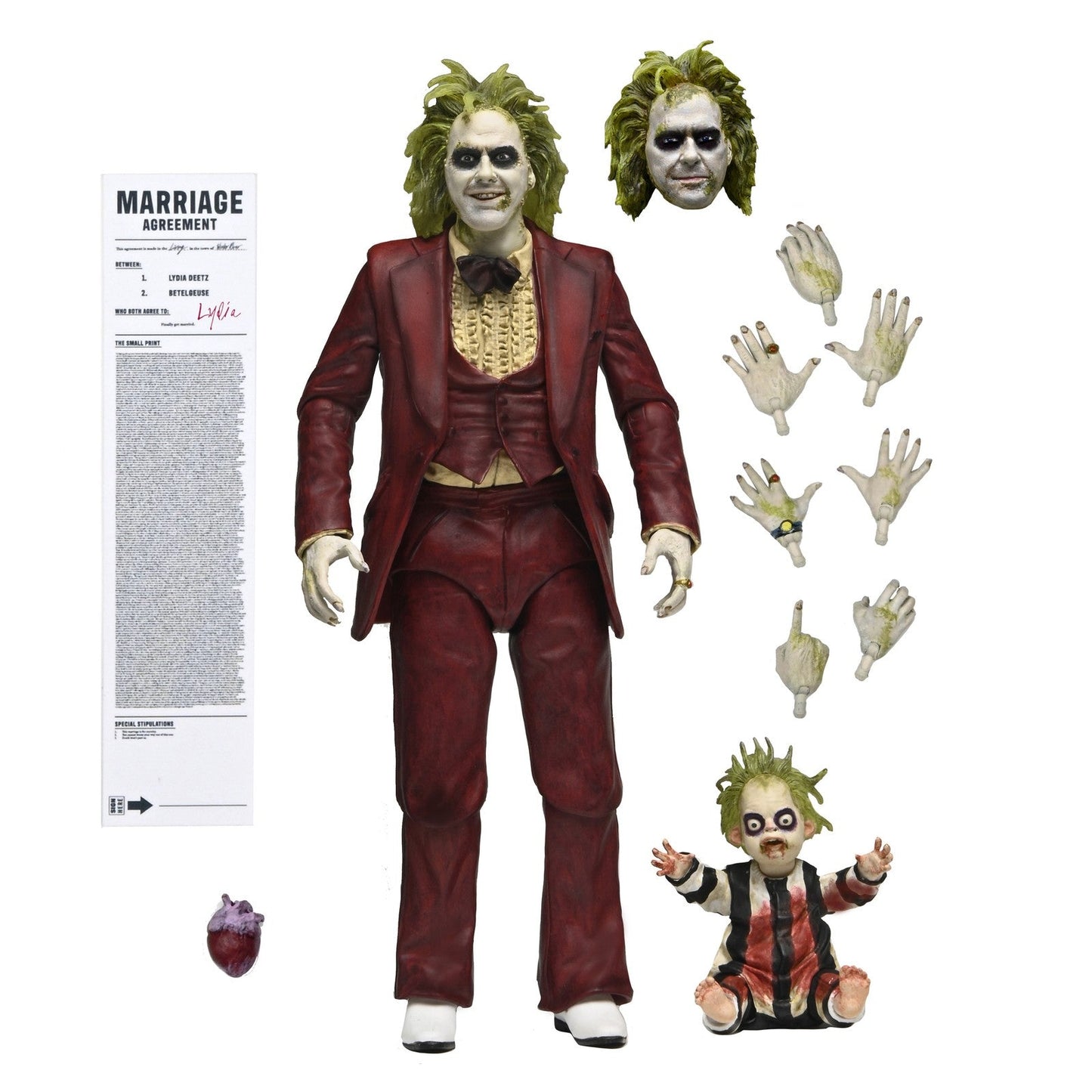 ULTIMATE BEETLEJUICE (WEDDING TUXEDO) SCALE ACTION FIGURA 18 CM BEETLEJUICE BEETLEJUICE