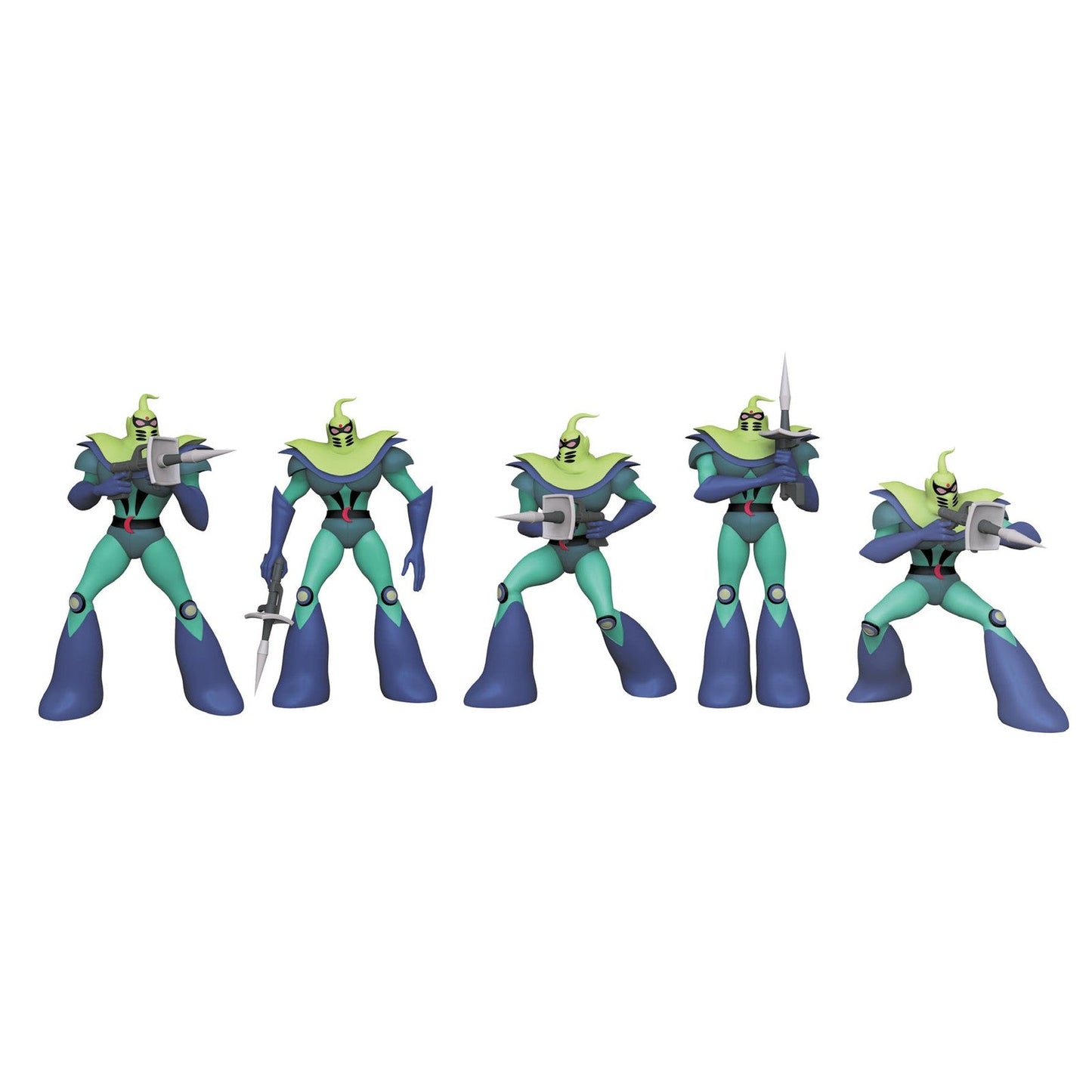 VEGAN SOLDIERS SET 5 FIGURAS 7 CM GOLDORAK UFO ROBOT GRENDIZER