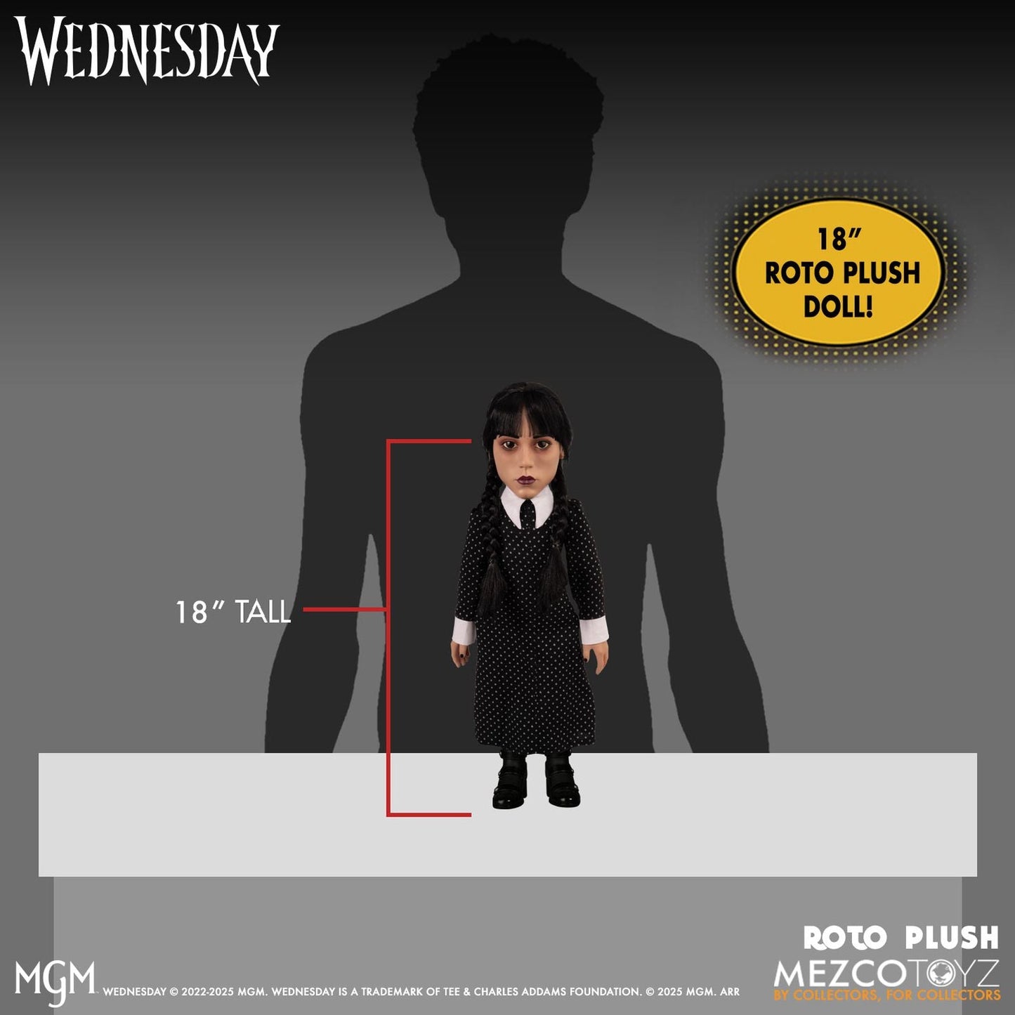 WEDNESDAY FIGURA 45 CM WEDNESDAY MDS ROTO PLUSH