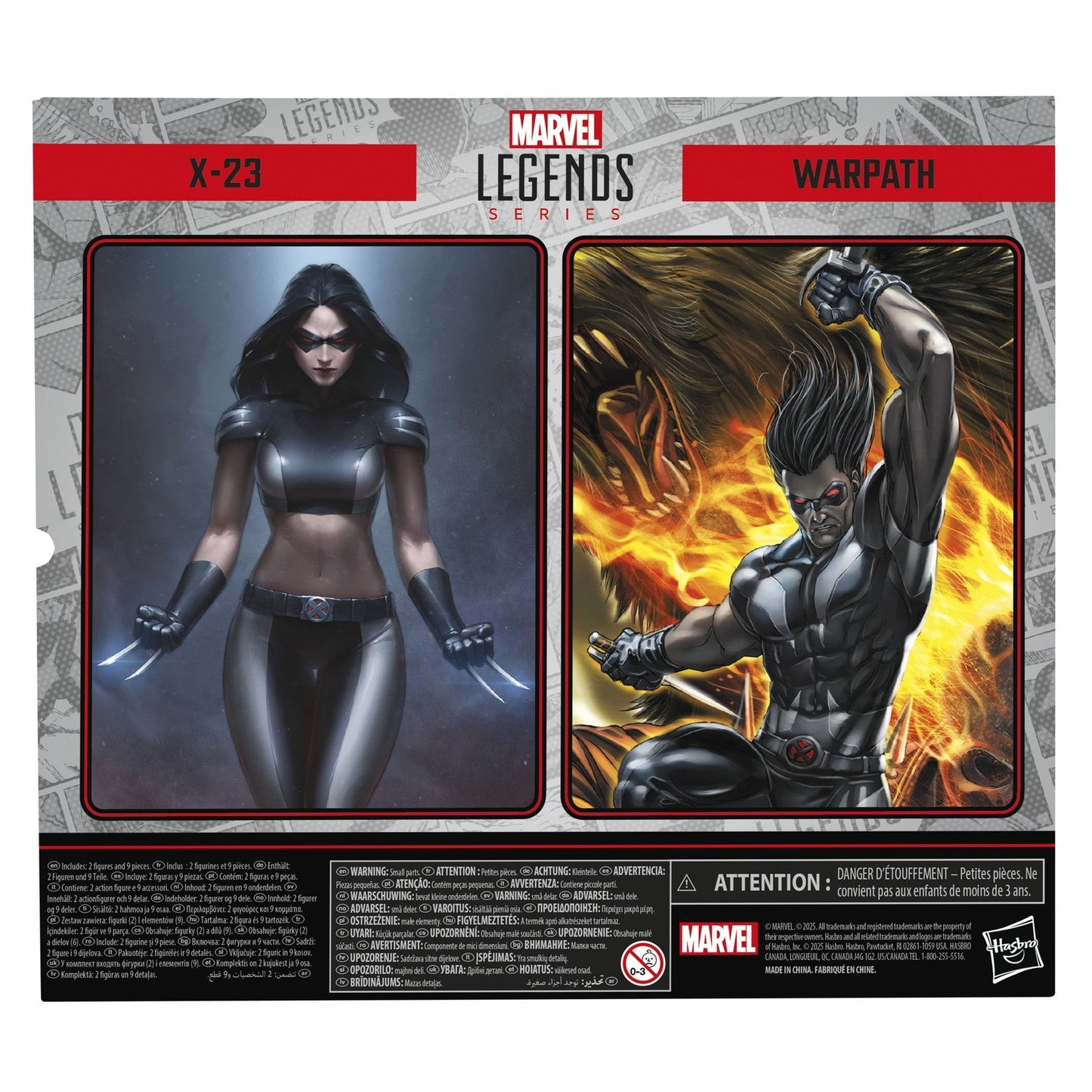 X-23 & WARPATH PACK 2 FIGURAS 15 CM X-FORCE MARVEL LEGENDS SERIES