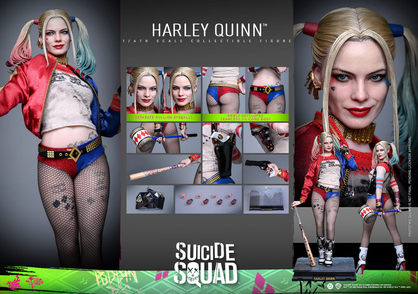 HOT TOYS - DC - Figura Movie Masterpiece 1/6 Harley Quinn 29 cm