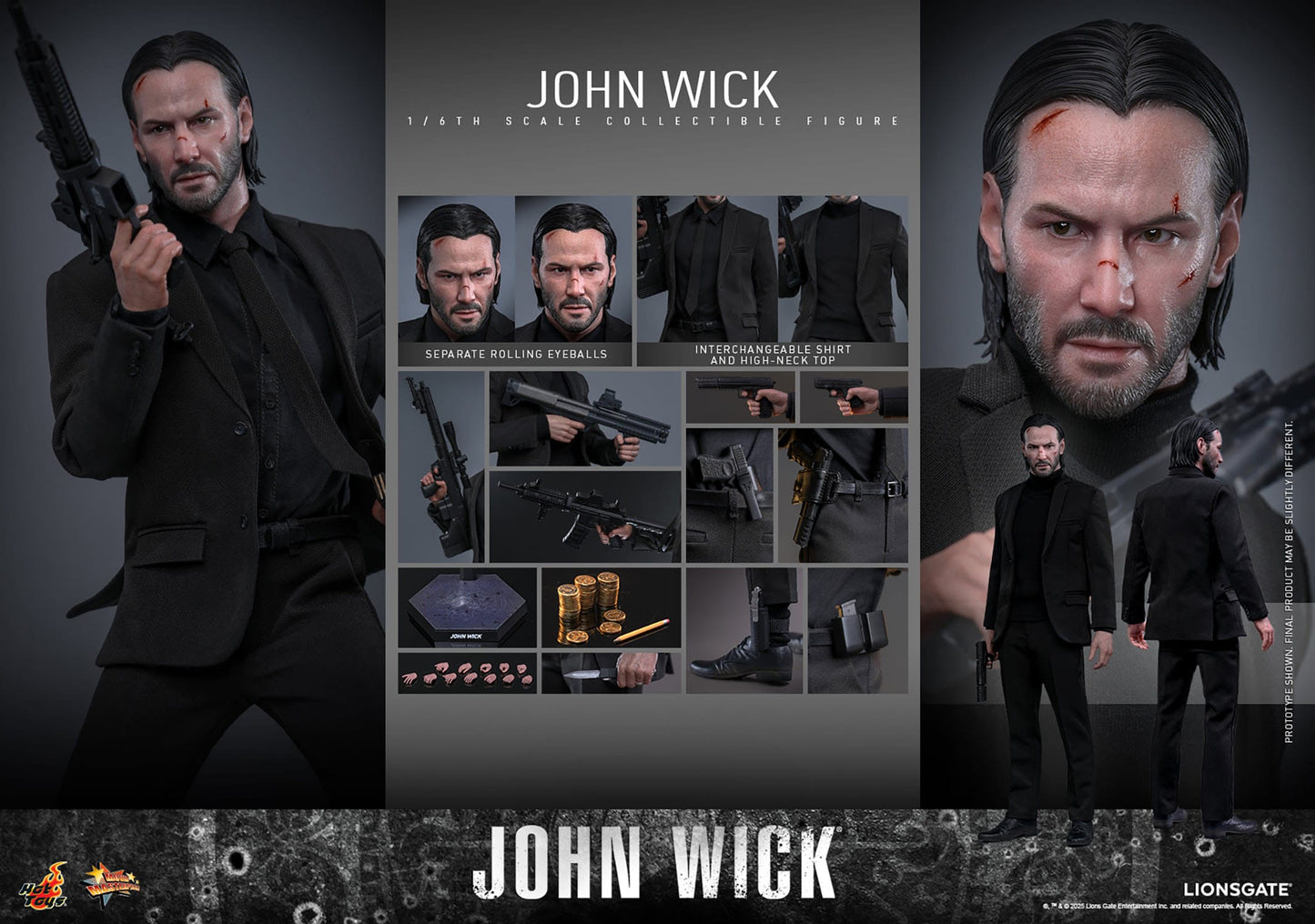 HOT TOYS - JOHN WICK - Figura Movie Masterpiece 1/6 John Wick 31 cm