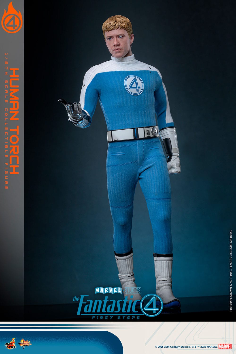 HOT TOYS - MARVEL - Figura Movie Masterpiece 1/6 Human Torch 30 cm