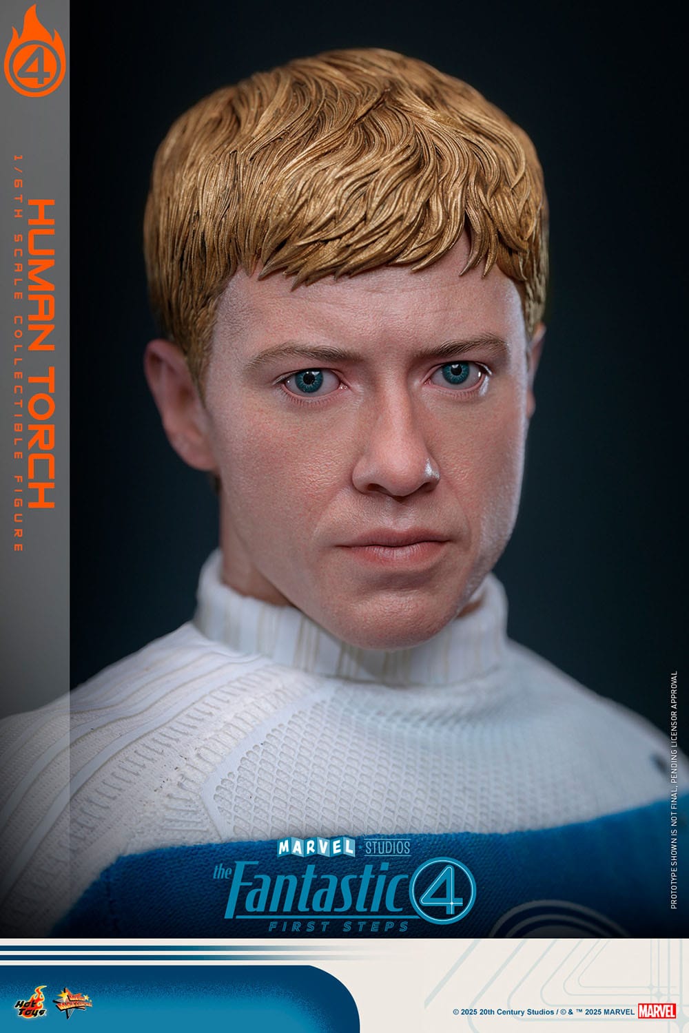 HOT TOYS - MARVEL - Figura Movie Masterpiece 1/6 Human Torch 30 cm