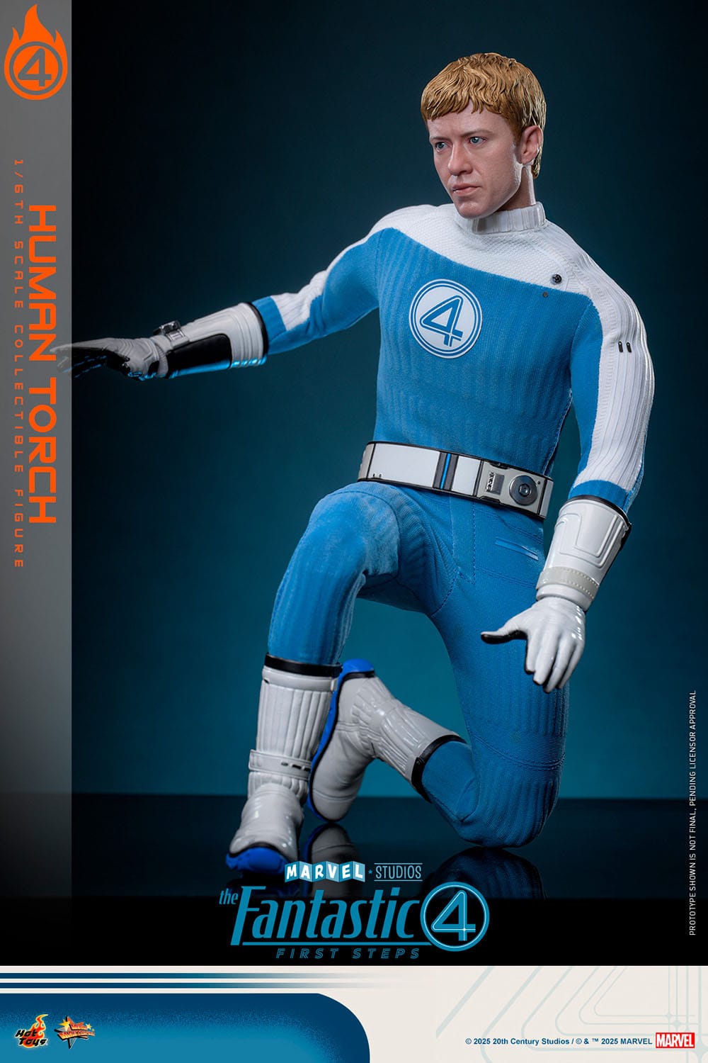 HOT TOYS - MARVEL - Figura Movie Masterpiece 1/6 Human Torch 30 cm