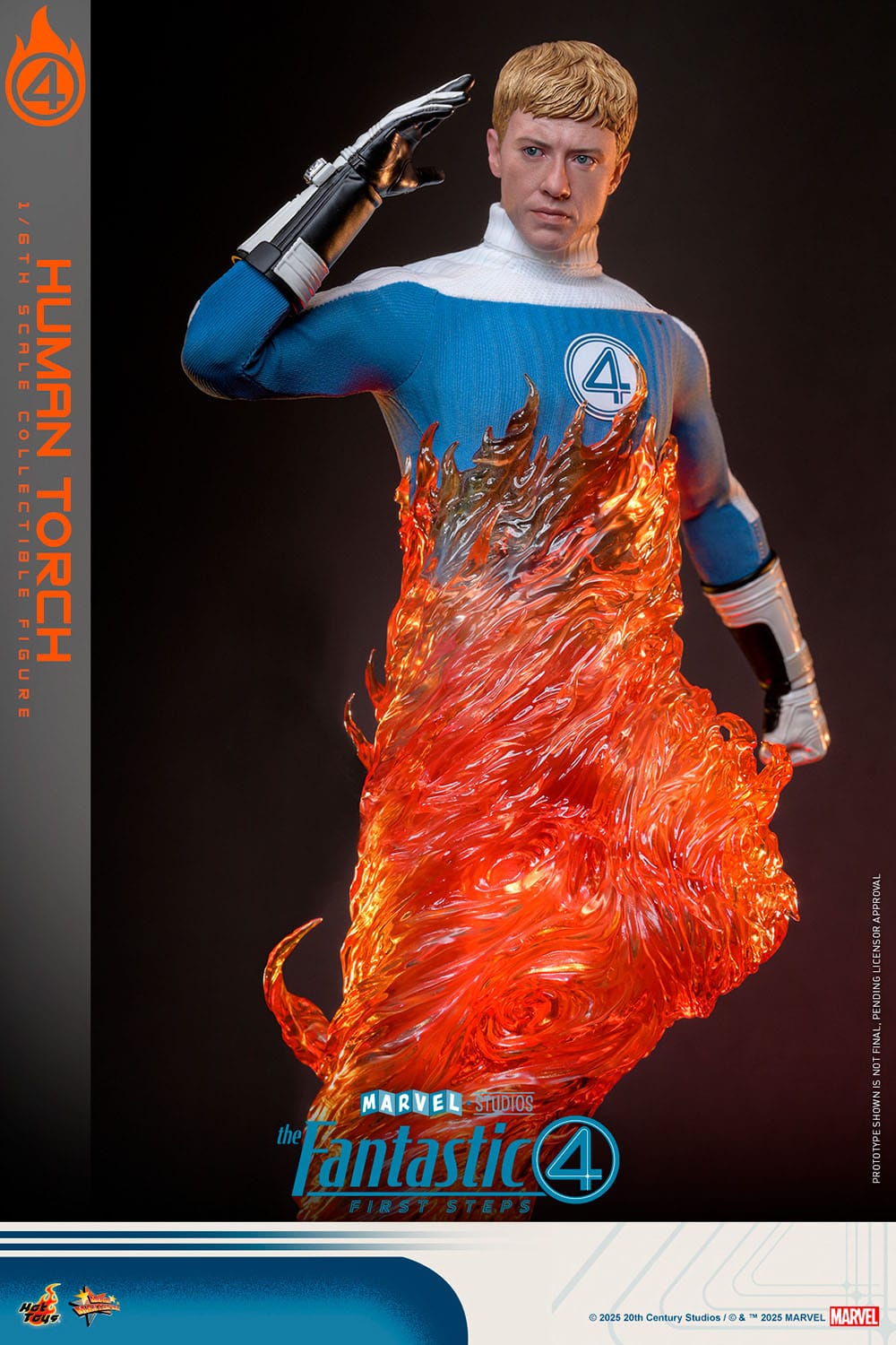 HOT TOYS - MARVEL - Figura Movie Masterpiece 1/6 Human Torch 30 cm