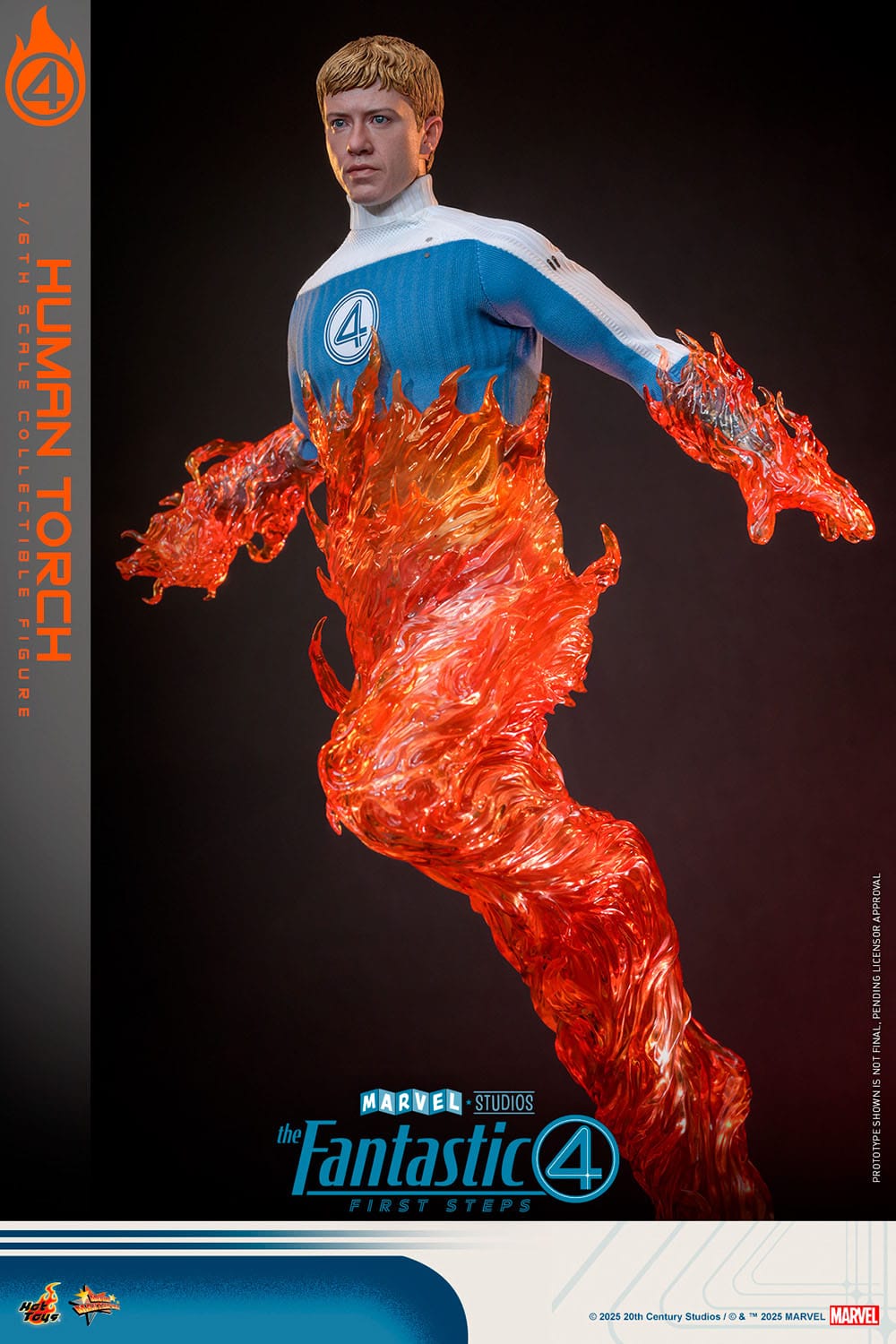 HOT TOYS - MARVEL - Figura Movie Masterpiece 1/6 Human Torch 30 cm