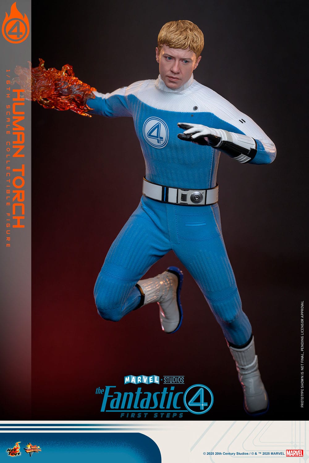 HOT TOYS - MARVEL - Figura Movie Masterpiece 1/6 Human Torch 30 cm