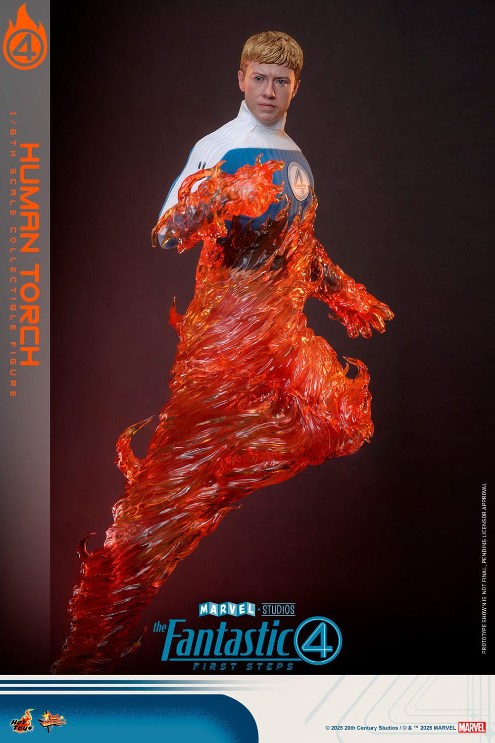 HOT TOYS - MARVEL - Figura Movie Masterpiece 1/6 Human Torch 30 cm