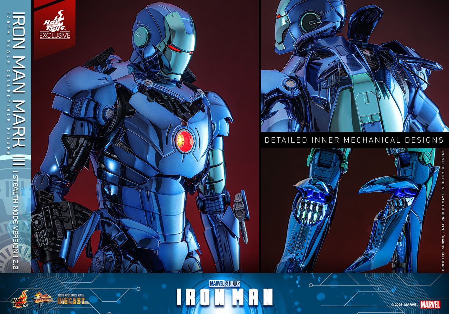 HOT TOYS - MARVEL - Figura Movie Masterpiece Diecast 1/6 Iron Man Mark III 33 cm