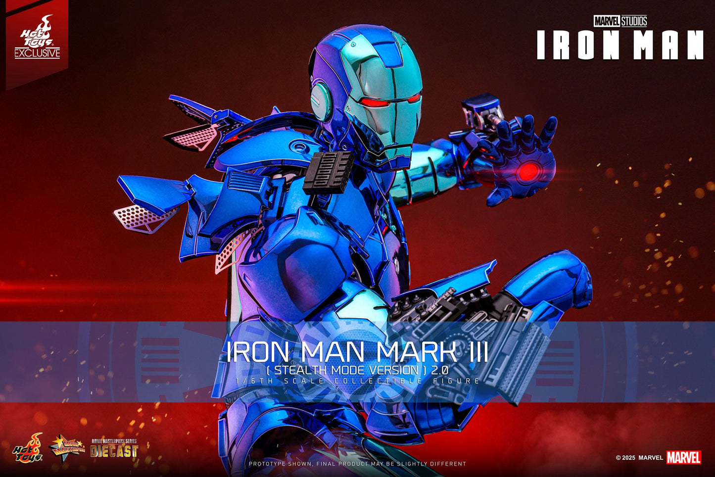 HOT TOYS - MARVEL - Figura Movie Masterpiece Diecast 1/6 Iron Man Mark III 33 cm