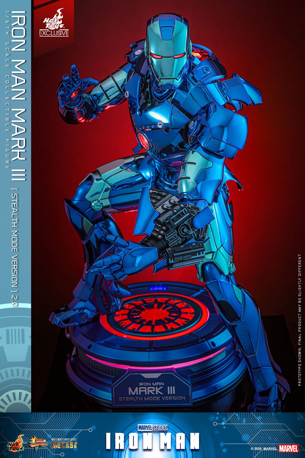 HOT TOYS - MARVEL - Figura Movie Masterpiece Diecast 1/6 Iron Man Mark III 33 cm