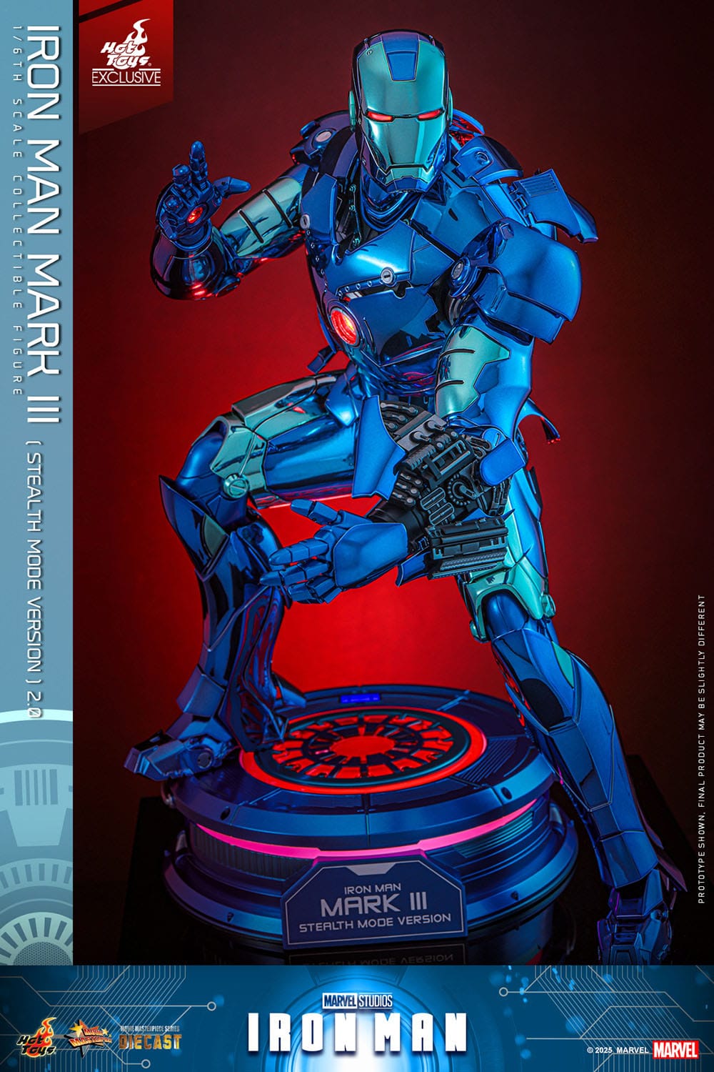 HOT TOYS - MARVEL - Figura Movie Masterpiece Diecast 1/6 Iron Man Mark III 33 cm