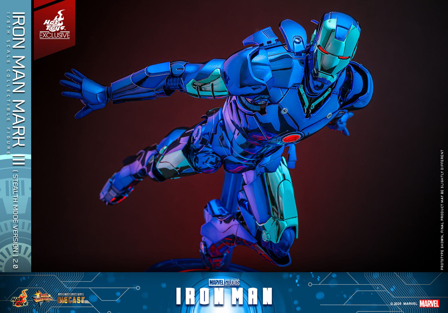 HOT TOYS - MARVEL - Figura Movie Masterpiece Diecast 1/6 Iron Man Mark III 33 cm