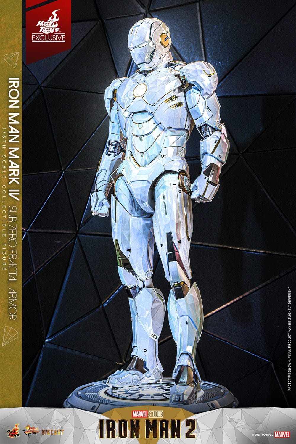 HOT TOYS - MARVEL - Figura Movie Masterpiece Diecast 1/6 Iron Man Mark IV (Sub-Zero Fractal Armor) 33 cm