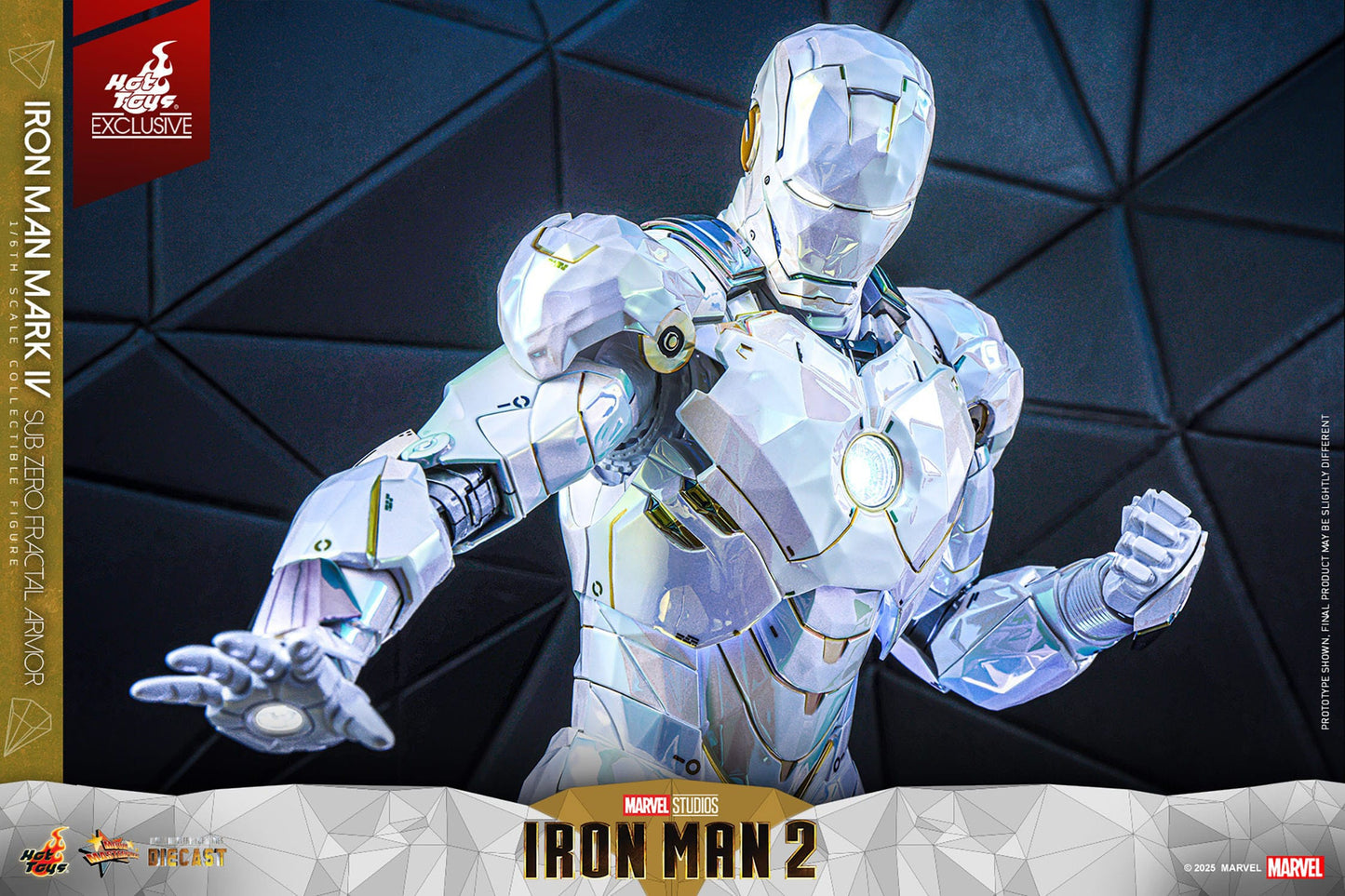 HOT TOYS - MARVEL - Figura Movie Masterpiece Diecast 1/6 Iron Man Mark IV (Sub-Zero Fractal Armor) 33 cm