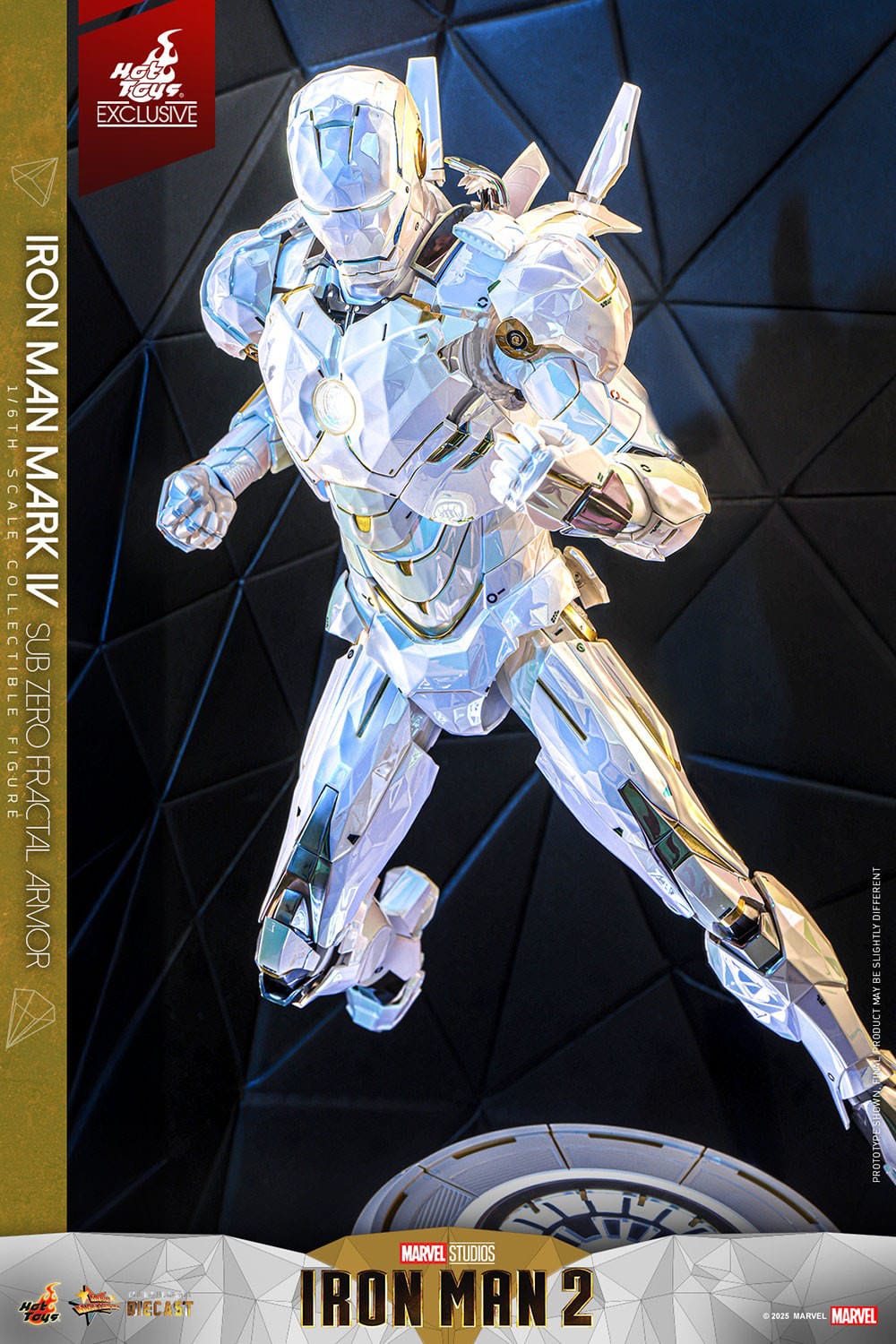 HOT TOYS - MARVEL - Figura Movie Masterpiece Diecast 1/6 Iron Man Mark IV (Sub-Zero Fractal Armor) 33 cm