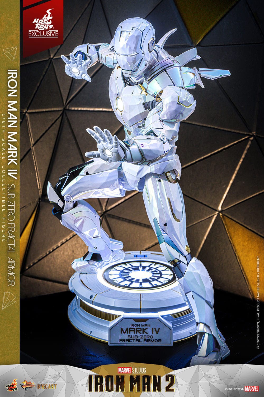 HOT TOYS - MARVEL - Figura Movie Masterpiece Diecast 1/6 Iron Man Mark IV (Sub-Zero Fractal Armor) 33 cm