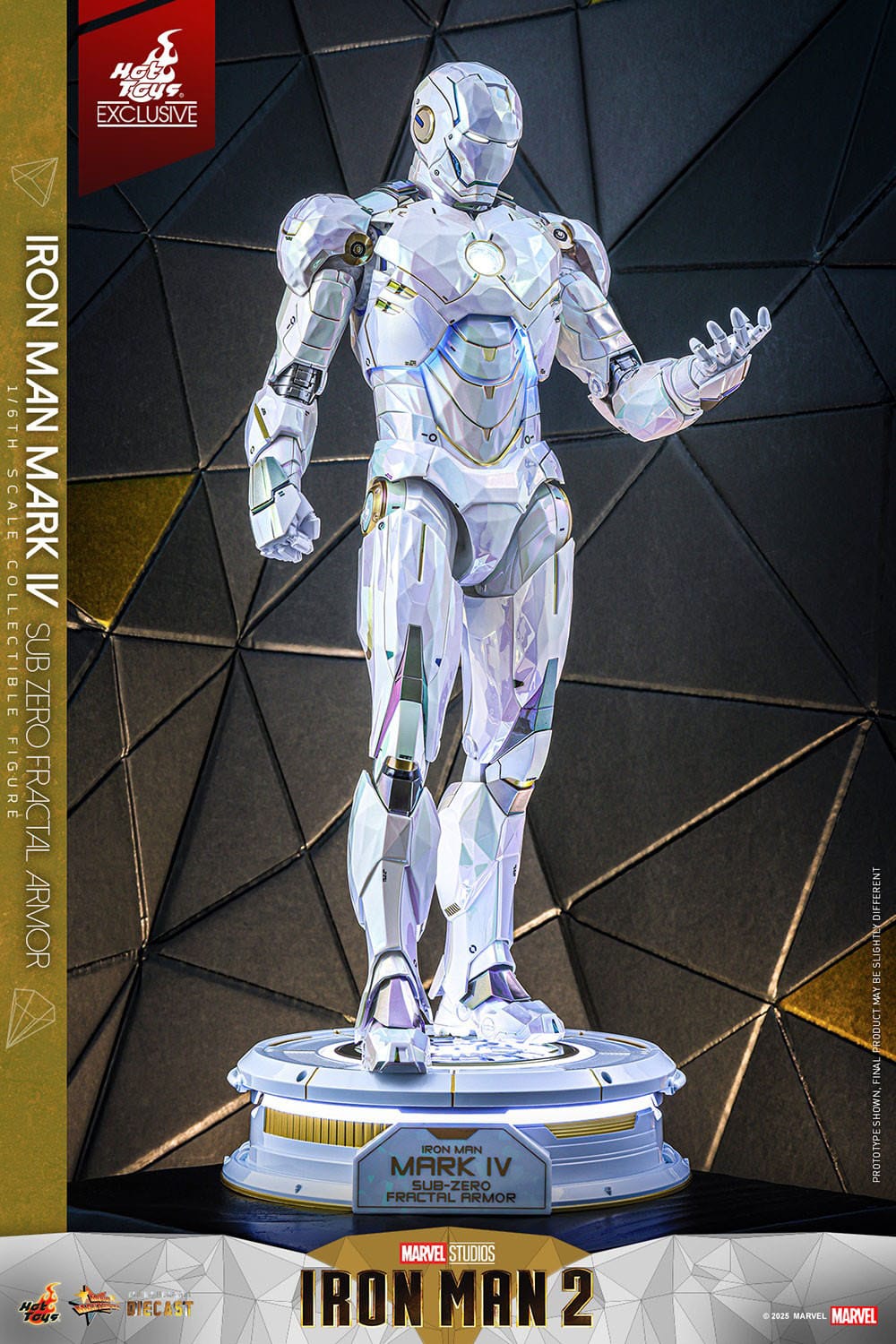 HOT TOYS - MARVEL - Figura Movie Masterpiece Diecast 1/6 Iron Man Mark IV (Sub-Zero Fractal Armor) 33 cm