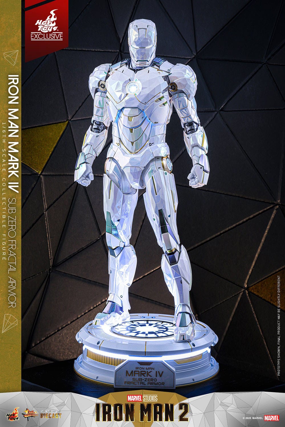 HOT TOYS - MARVEL - Figura Movie Masterpiece Diecast 1/6 Iron Man Mark IV (Sub-Zero Fractal Armor) 33 cm