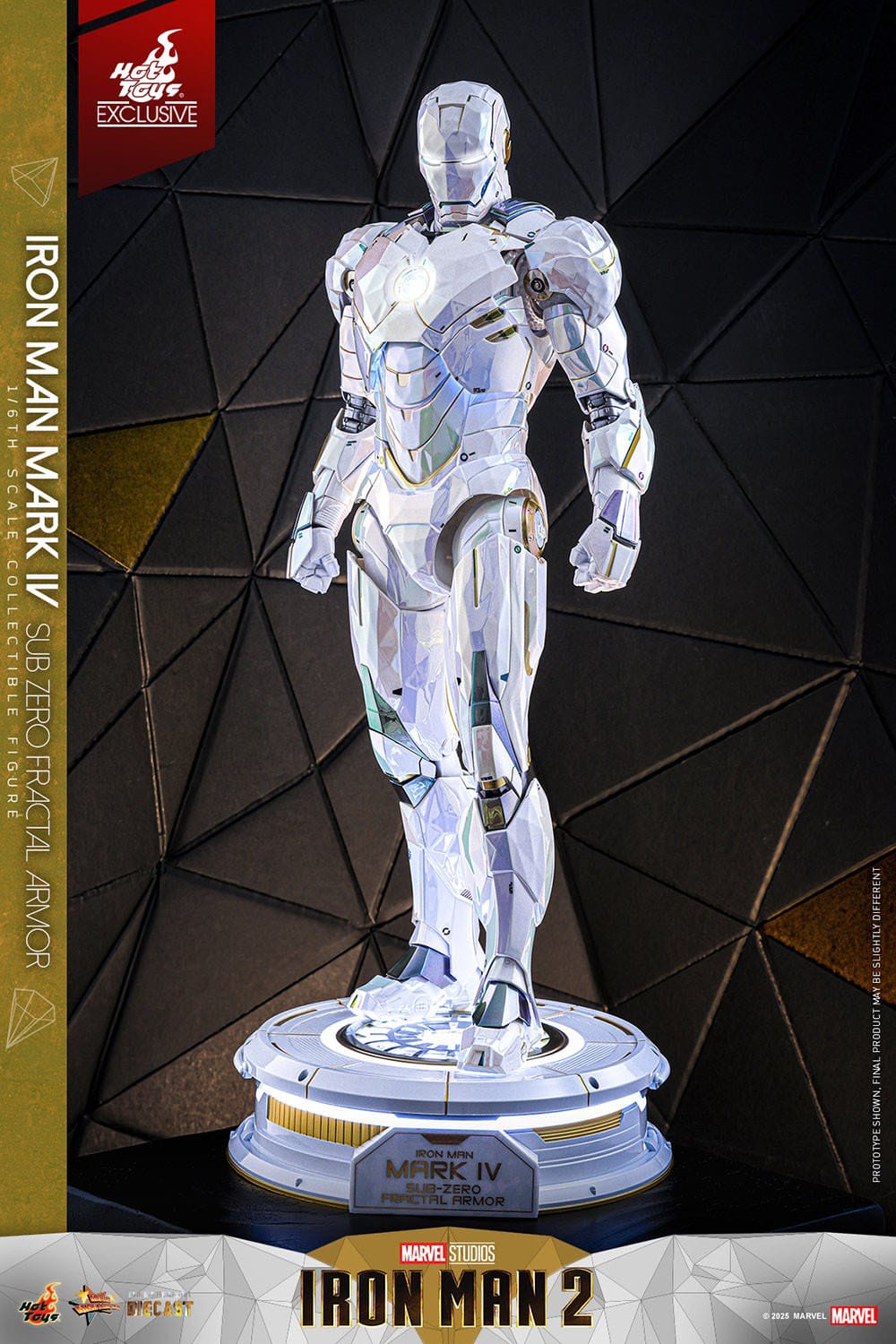 HOT TOYS - MARVEL - Figura Movie Masterpiece Diecast 1/6 Iron Man Mark IV (Sub-Zero Fractal Armor) 33 cm
