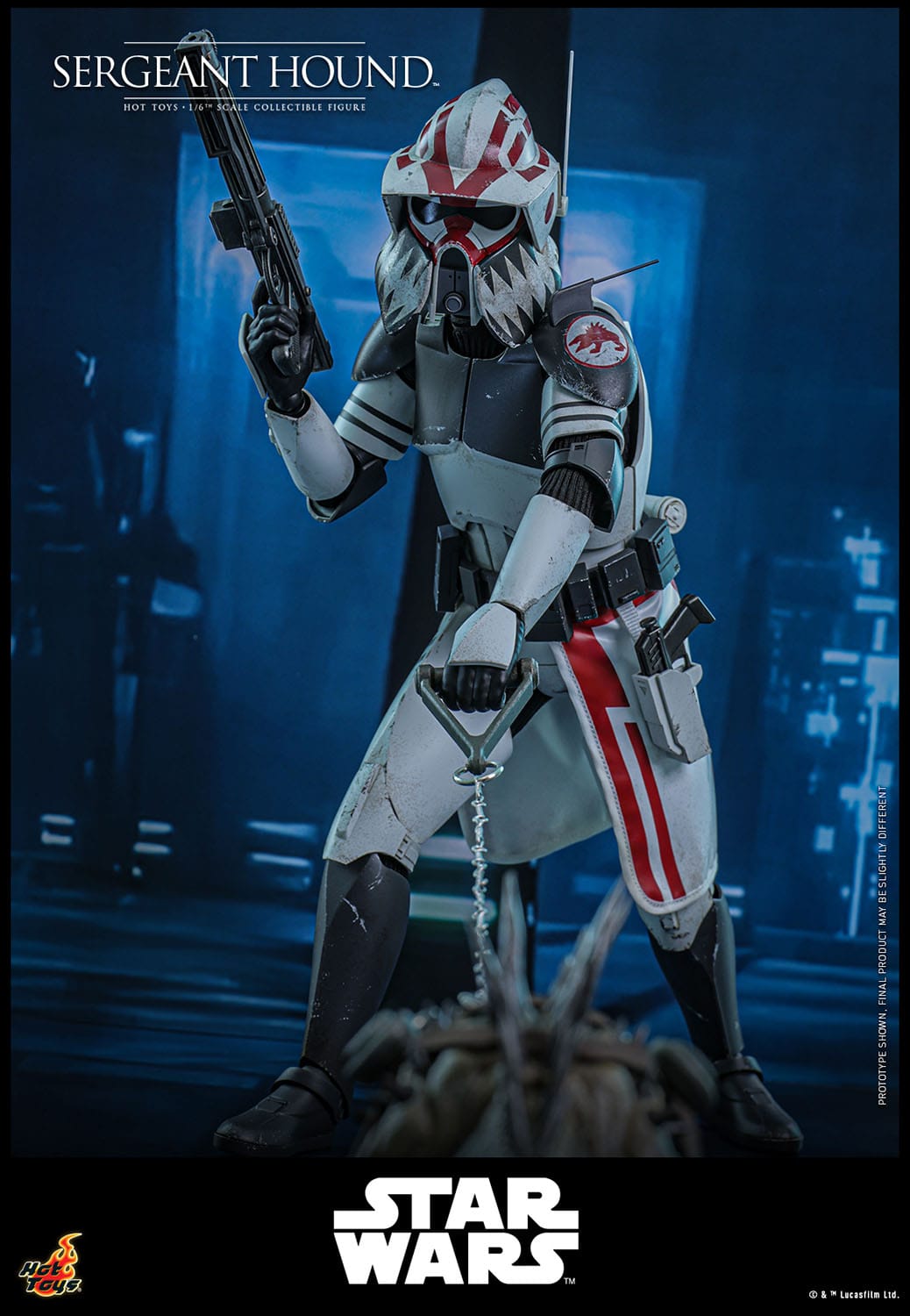 HOT TOYS - STAR WARS - Figura 1/6 Sergeant Hound 30 cm