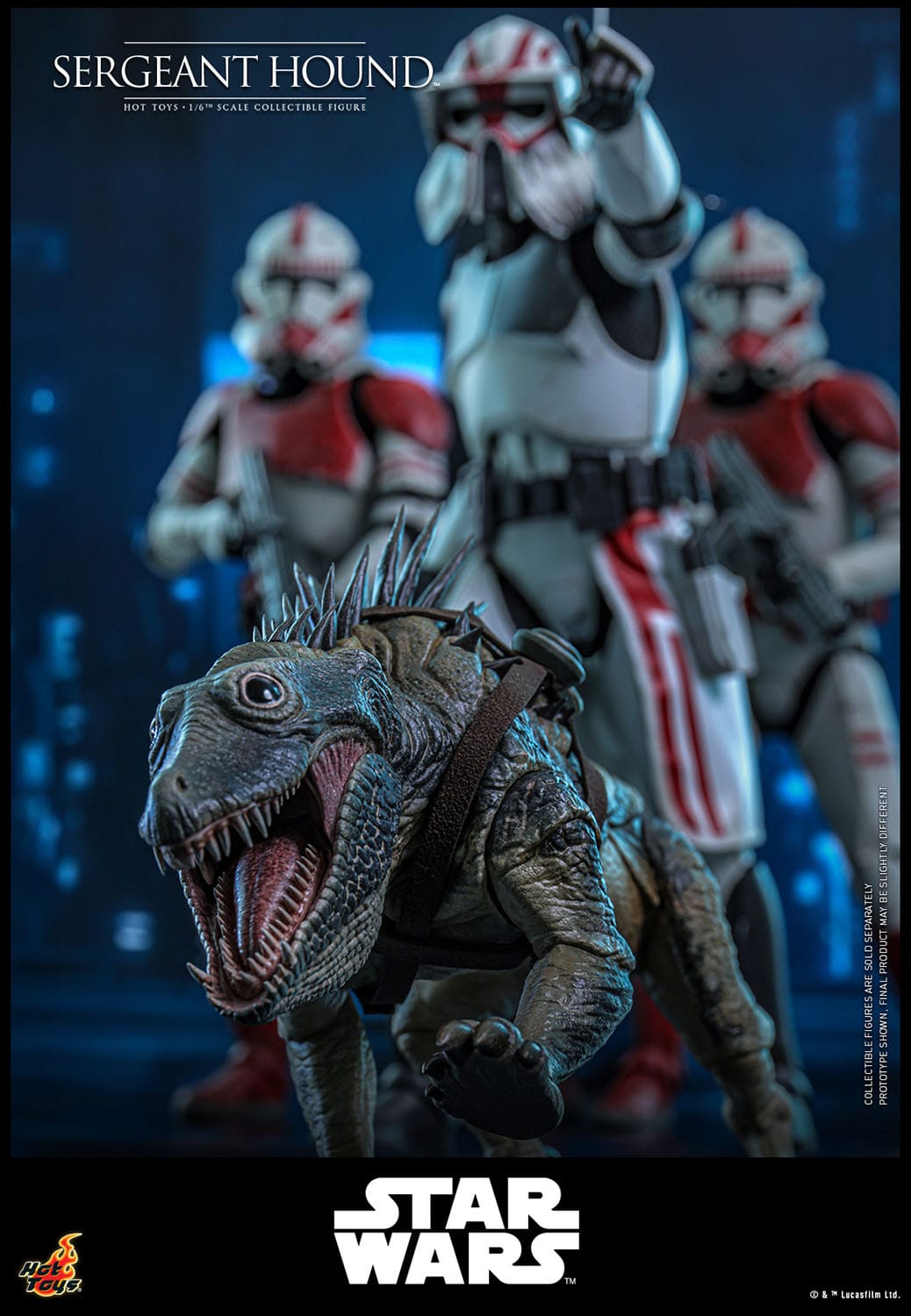 HOT TOYS - STAR WARS - Figura 1/6 Sergeant Hound 30 cm