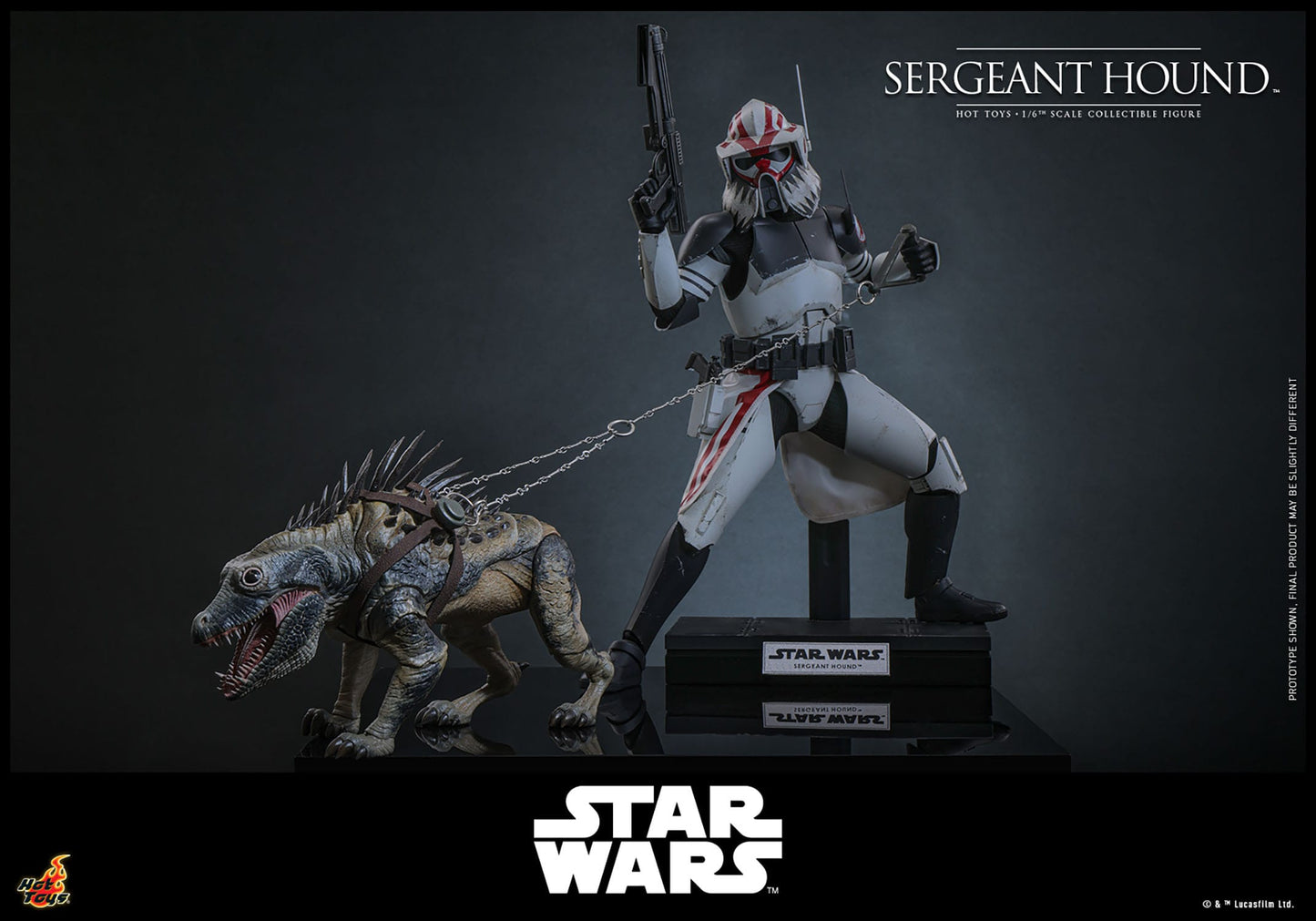 HOT TOYS - STAR WARS - Figura 1/6 Sergeant Hound 30 cm