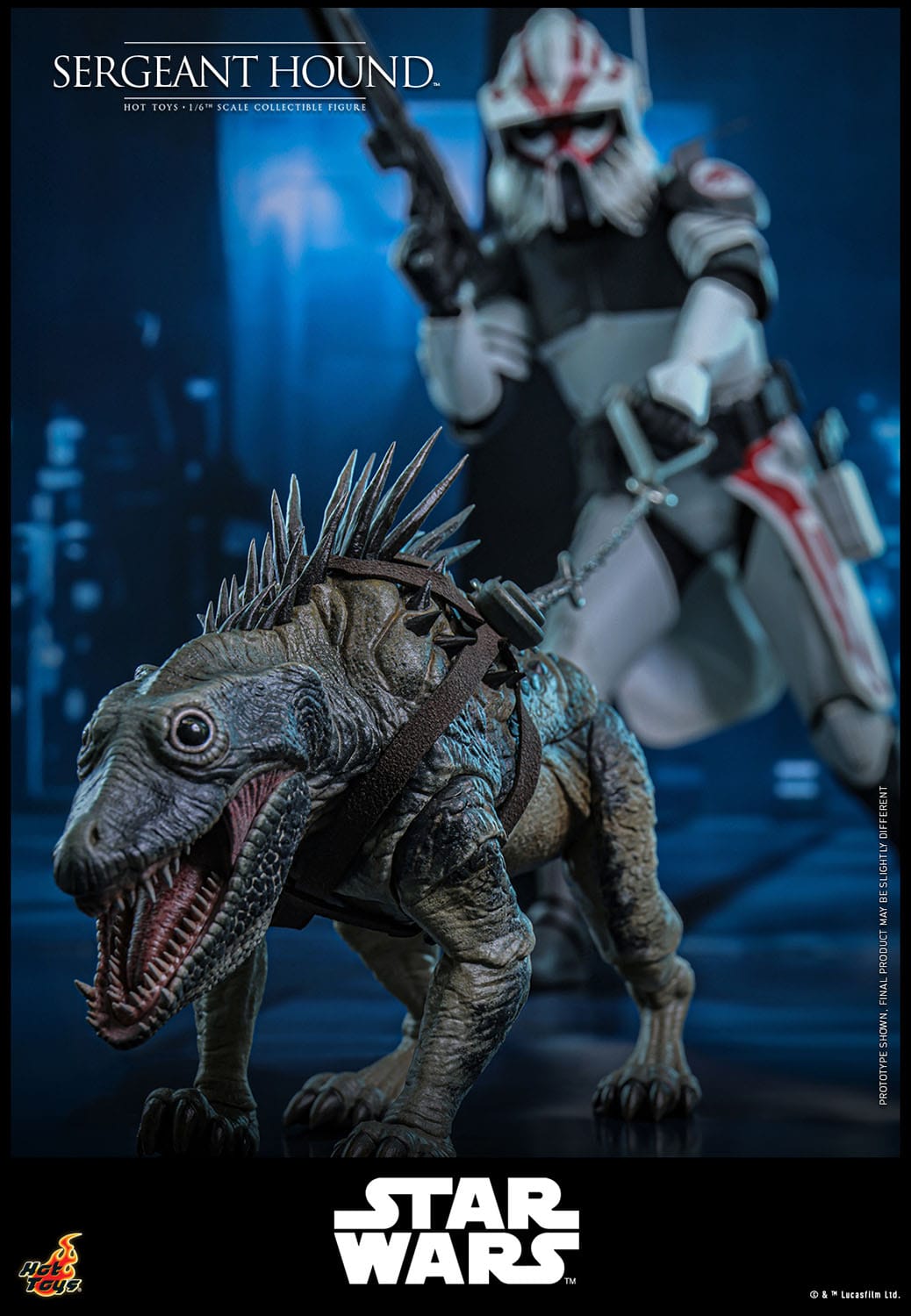 HOT TOYS - STAR WARS - Figura 1/6 Sergeant Hound 30 cm