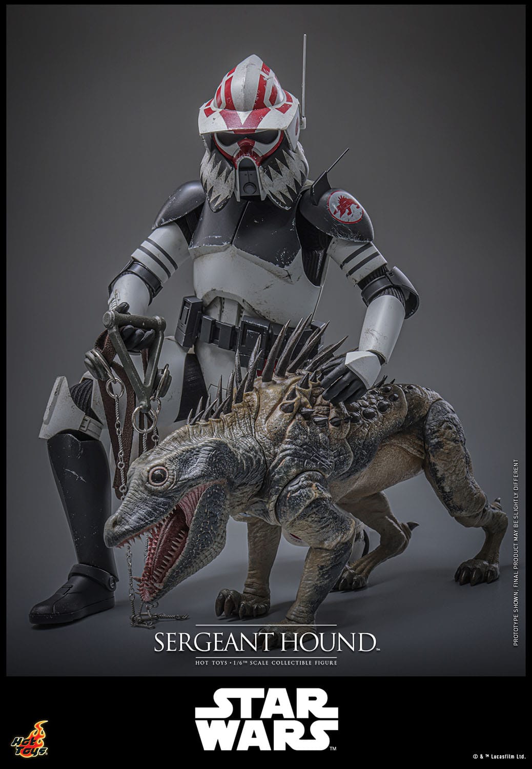 HOT TOYS - STAR WARS - Figura 1/6 Sergeant Hound 30 cm