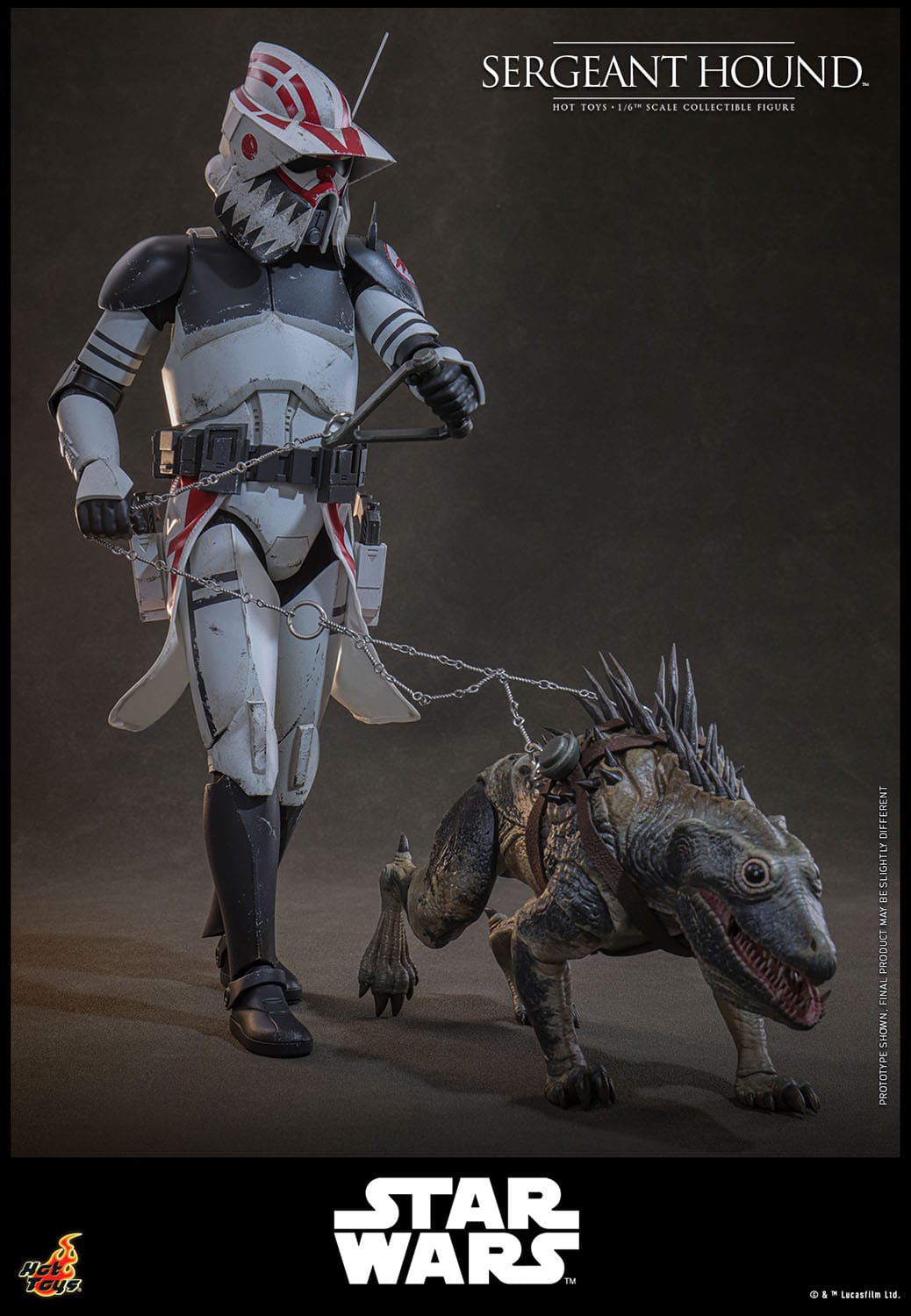 HOT TOYS - STAR WARS - Figura 1/6 Sergeant Hound 30 cm