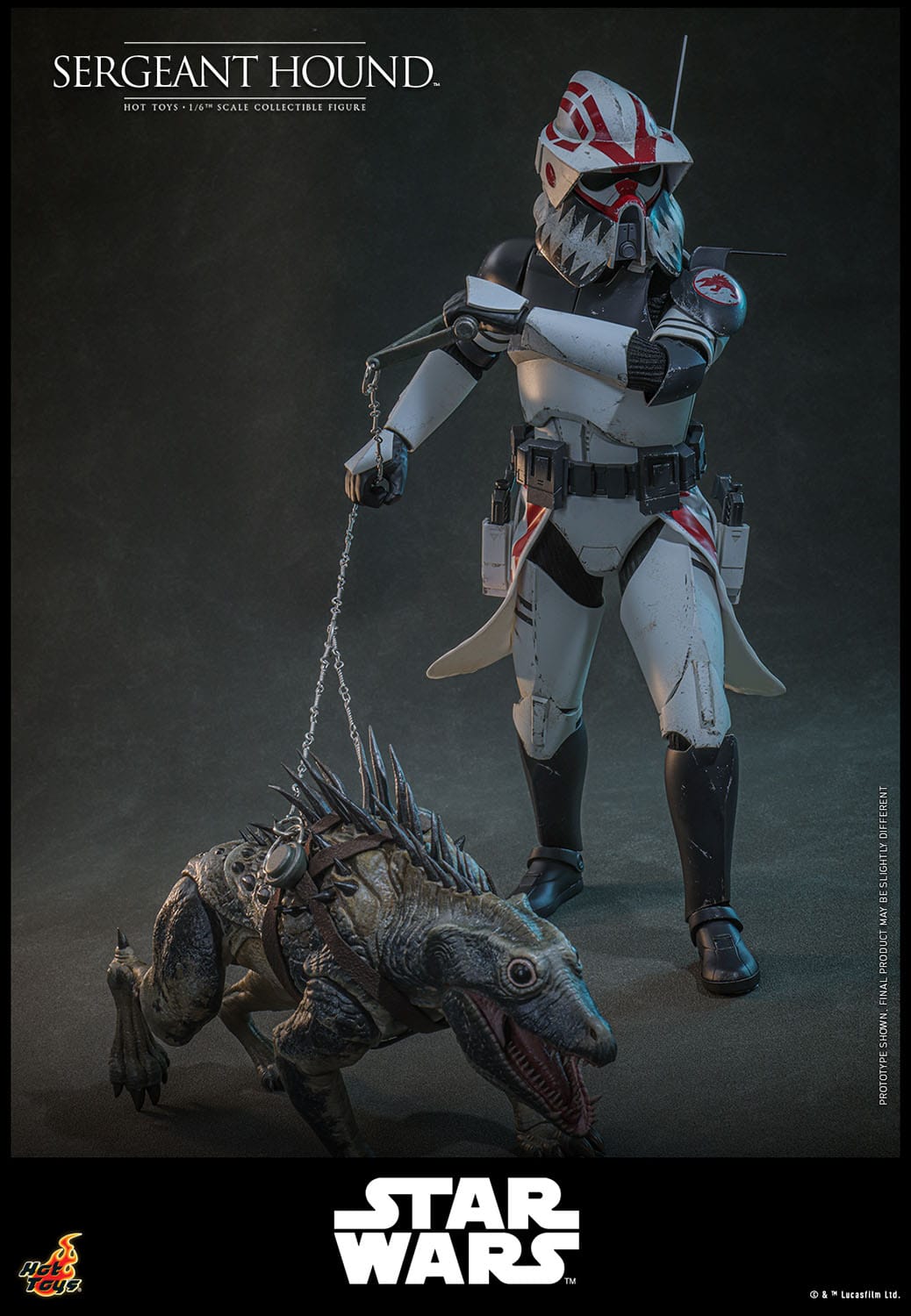 HOT TOYS - STAR WARS - Figura 1/6 Sergeant Hound 30 cm