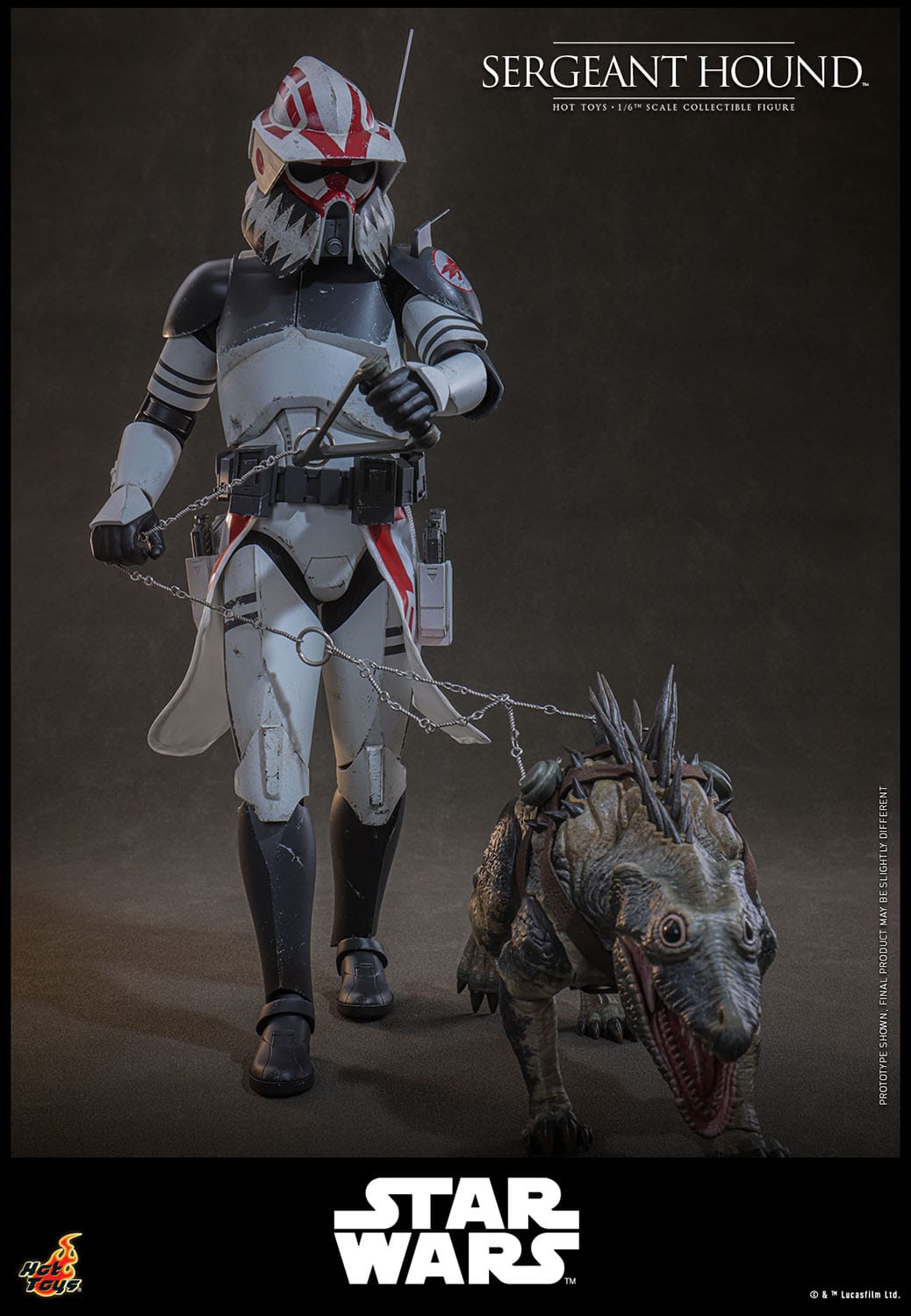 HOT TOYS - STAR WARS - Figura 1/6 Sergeant Hound 30 cm