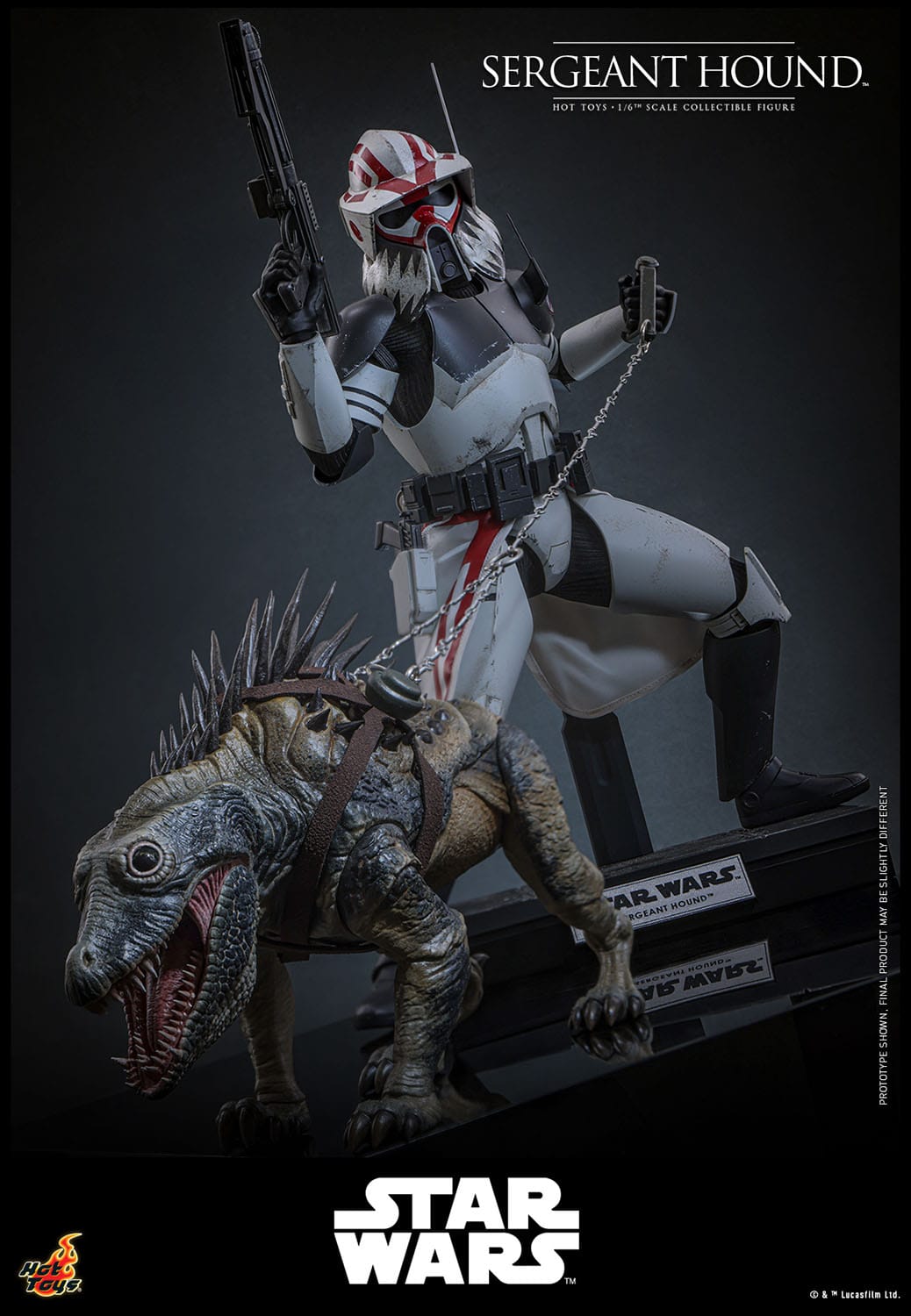 HOT TOYS - STAR WARS - Figura 1/6 Sergeant Hound 30 cm