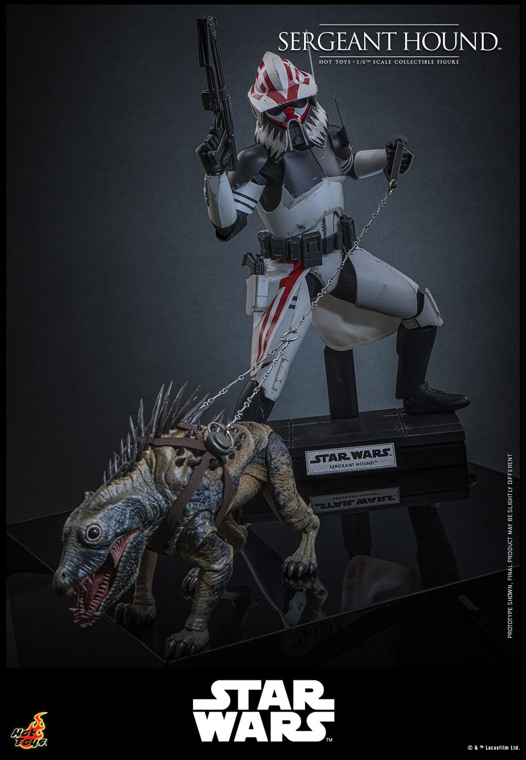 HOT TOYS - STAR WARS - Figura 1/6 Sergeant Hound 30 cm