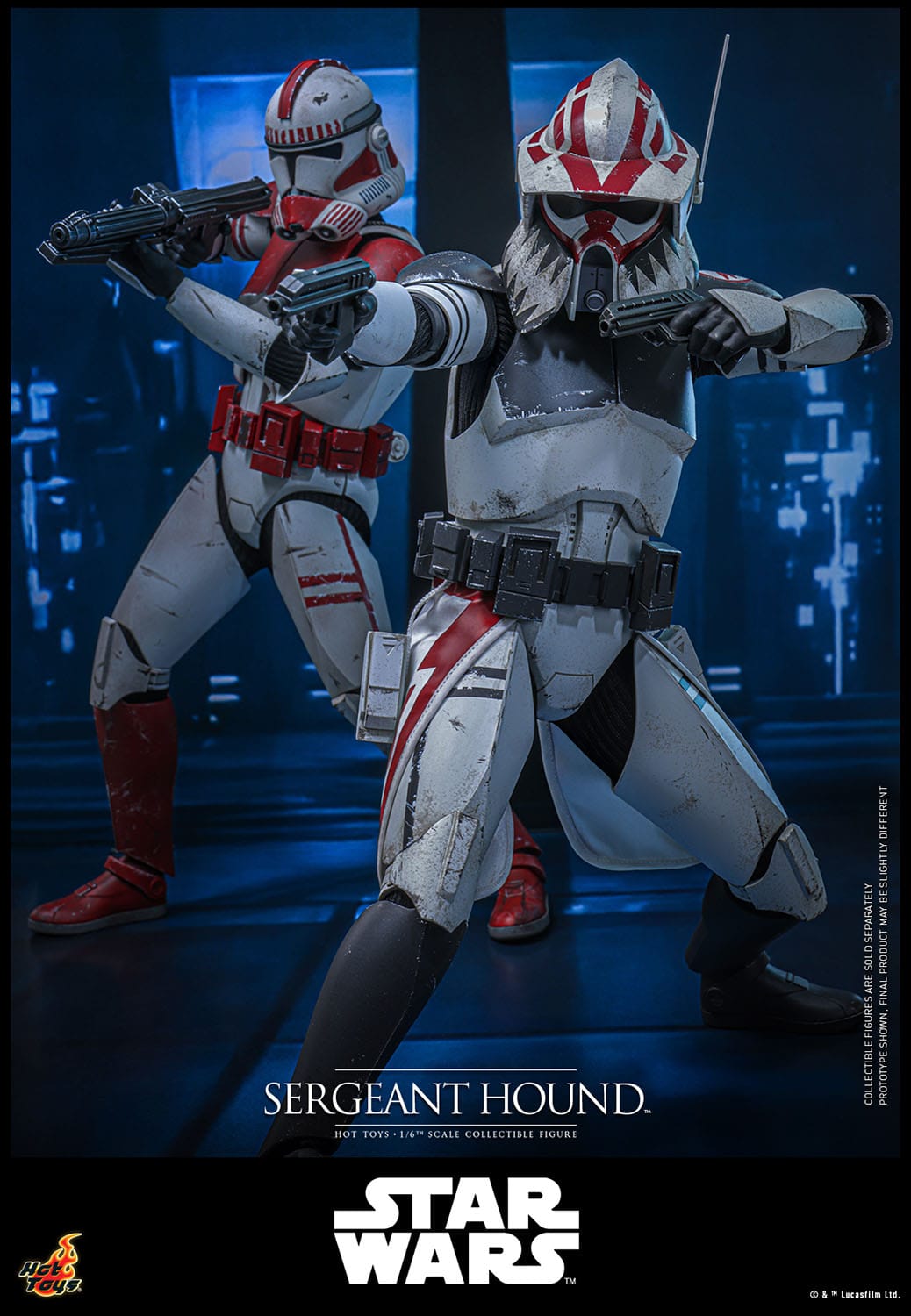 HOT TOYS - STAR WARS - Figura 1/6 Sergeant Hound 30 cm