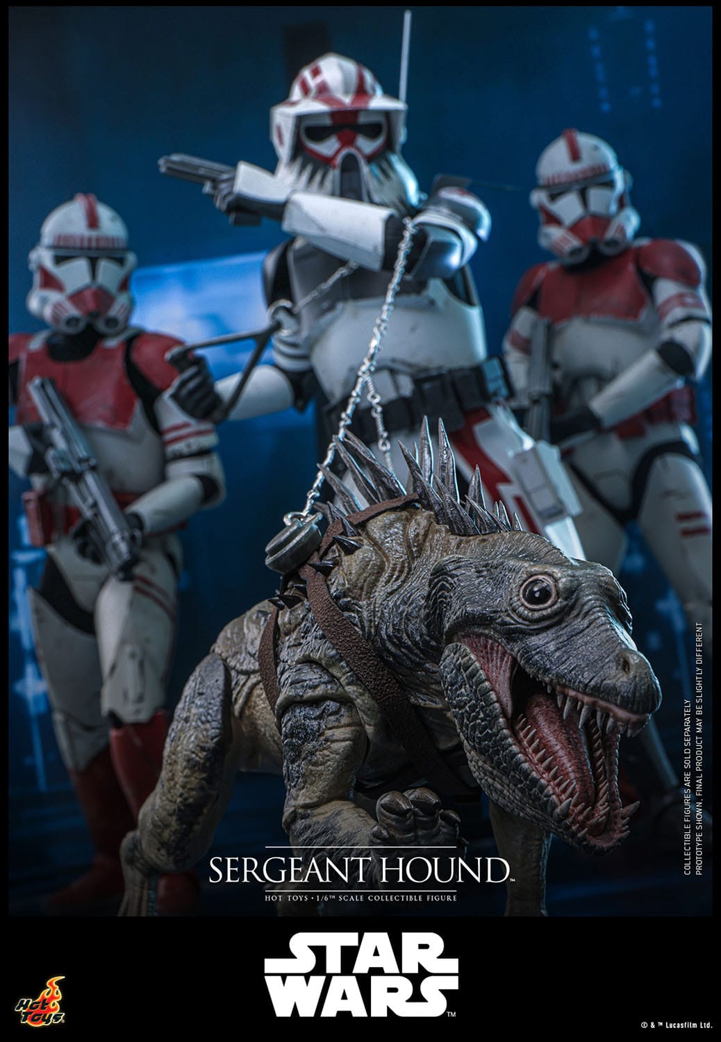 HOT TOYS - STAR WARS - Figura 1/6 Sergeant Hound 30 cm
