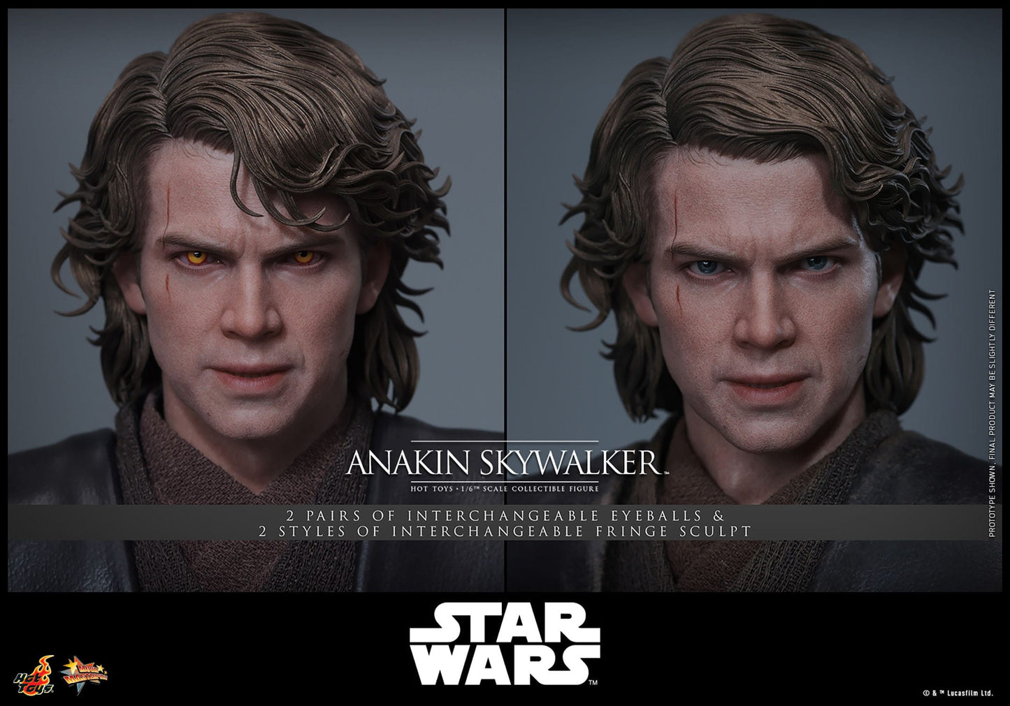 HOT TOYS - STAR WARS - Figura Movie Masterpiece 1/6 Anakin Skywalker 31 cm