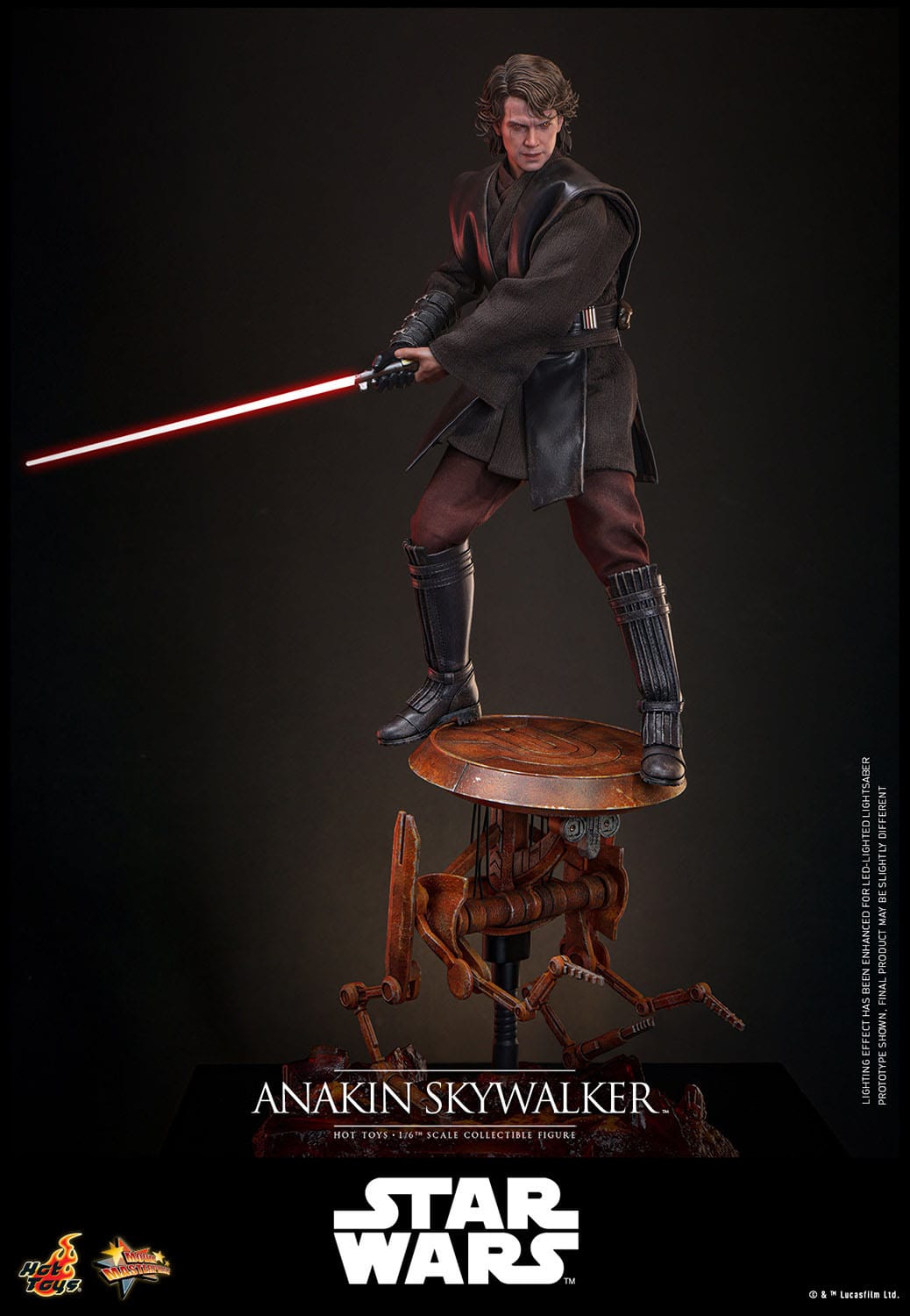 HOT TOYS - STAR WARS - Figura Movie Masterpiece 1/6 Anakin Skywalker 31 cm