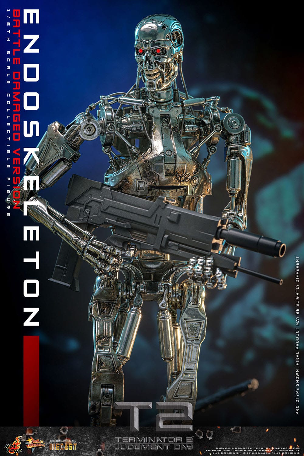 HOT TOYS - TERMINATOR - Figura Movie Masterpiece Die-cast 1/6 Endoesqueleto 31 cm