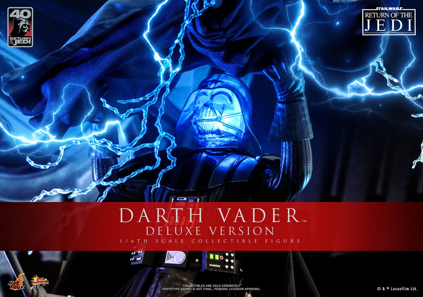 Hot Toys Star Wars: Episode VI 40th Anniversary Figura 1/6 Darth Vader Deluxe Version 35 cm