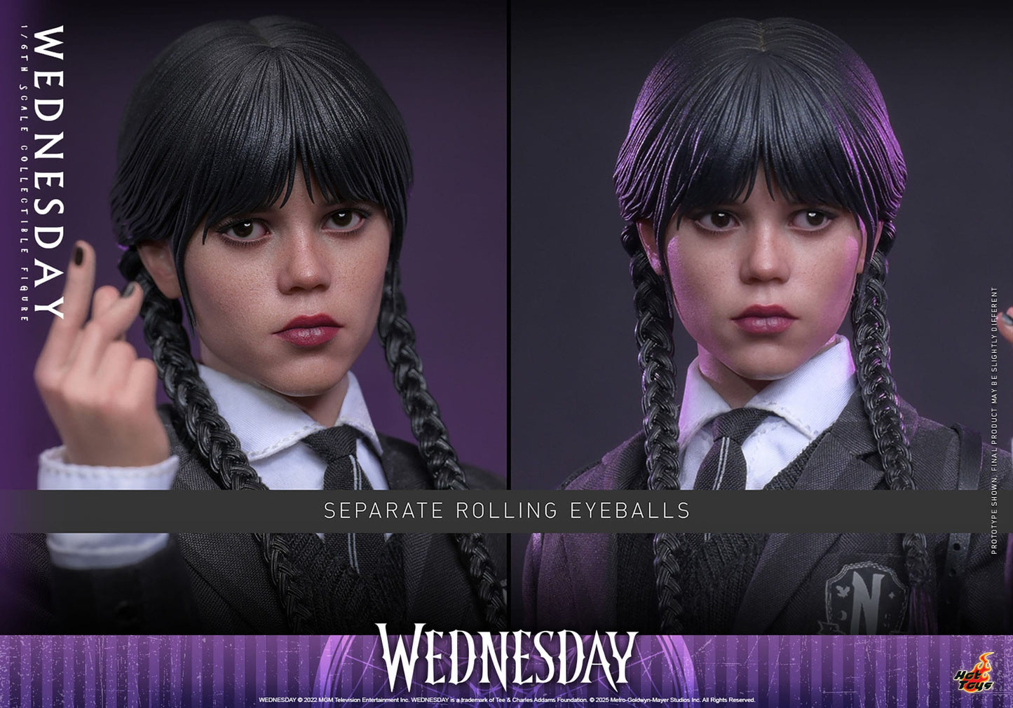 HOT TOYS - WEDNESDAY - Figura 1/6 Wednesday 27 cm