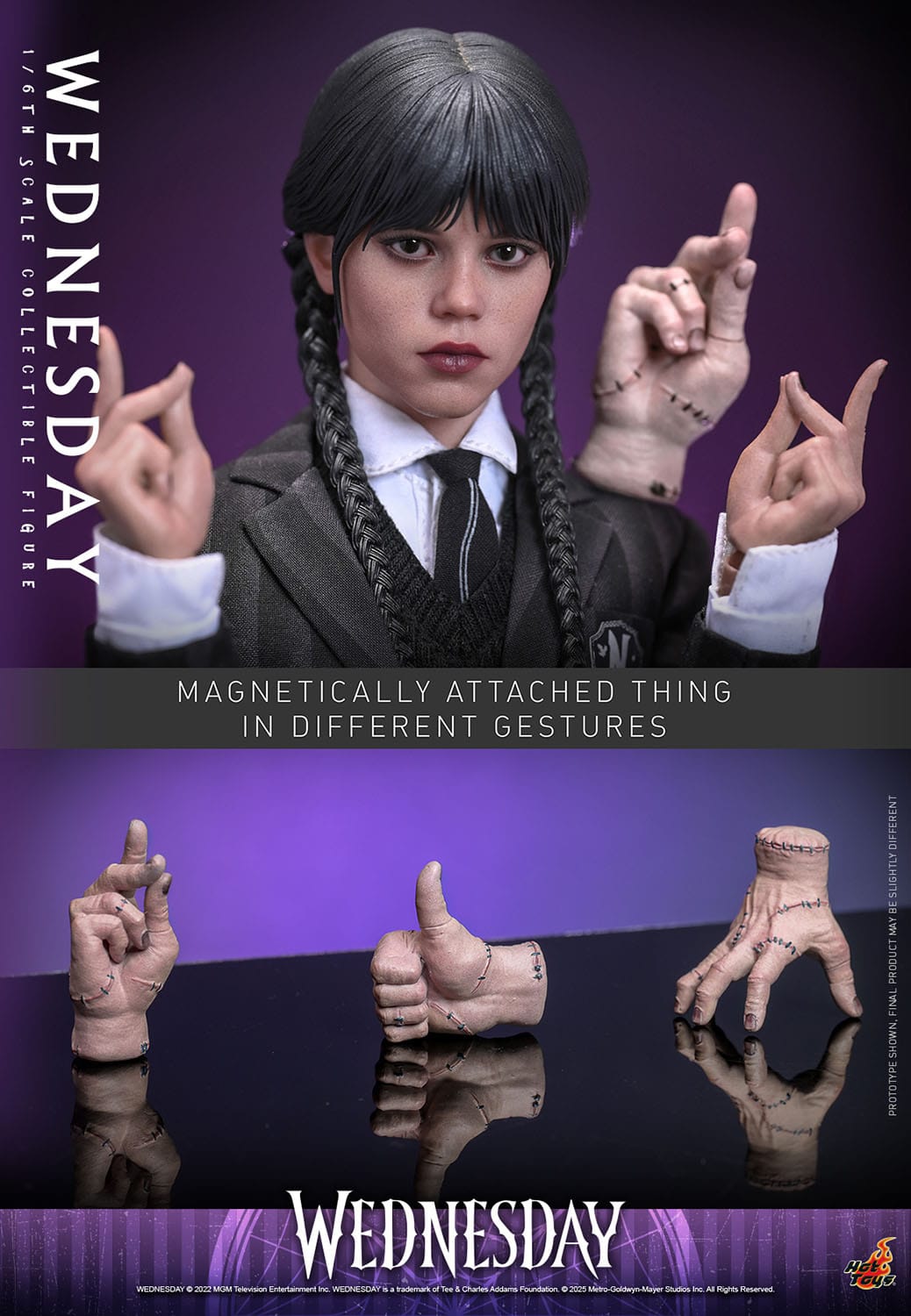 HOT TOYS - WEDNESDAY - Figura 1/6 Wednesday 27 cm
