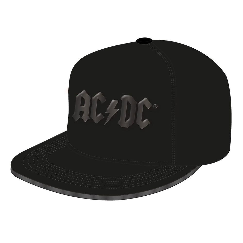 ACDC Gorra Snapback Shiny Black Logo