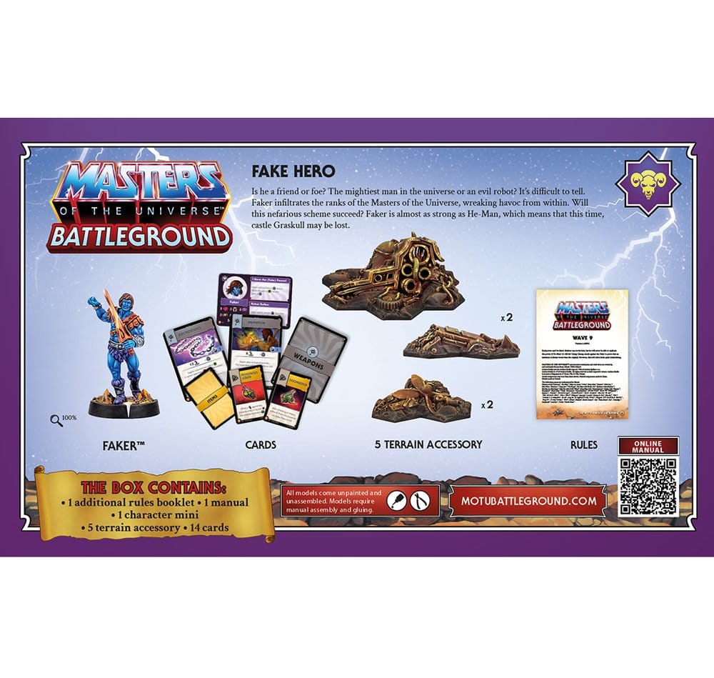Masters of the Universe: Battleground Juego de Miniaturas Wave 9: Evil Warriors Faction *Edición Inglés*