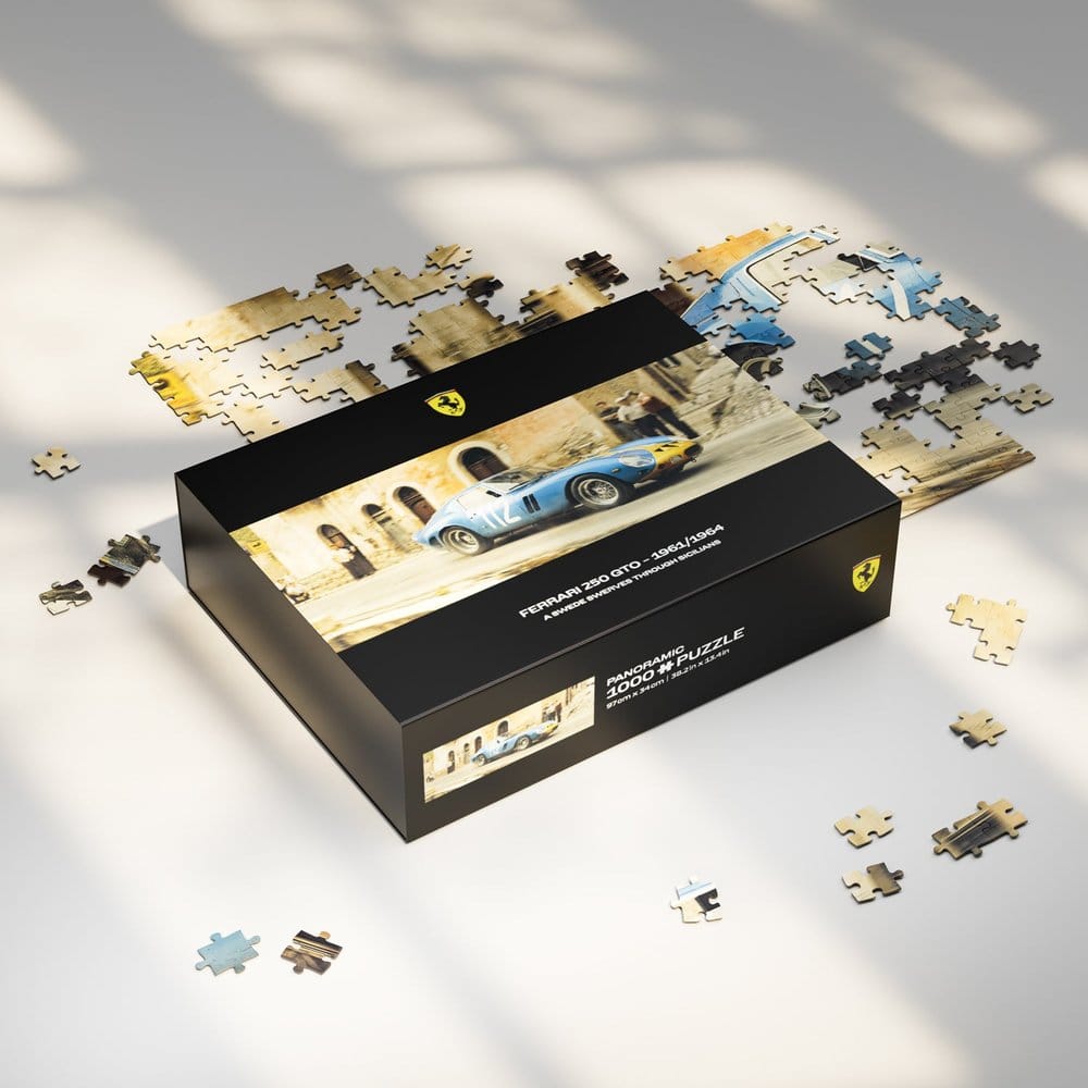 Ferrari 250GTO Premium Puzzle A Swede Swerves Through Sicilians (1000 piezas) 97 x 34 cm